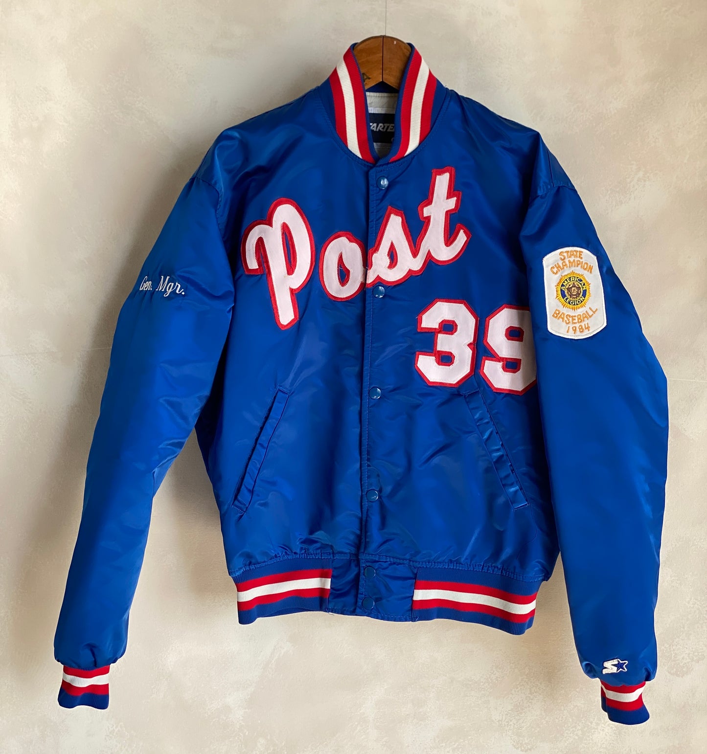 80s Vintage Post Starter Jacket Size Large Made in USA