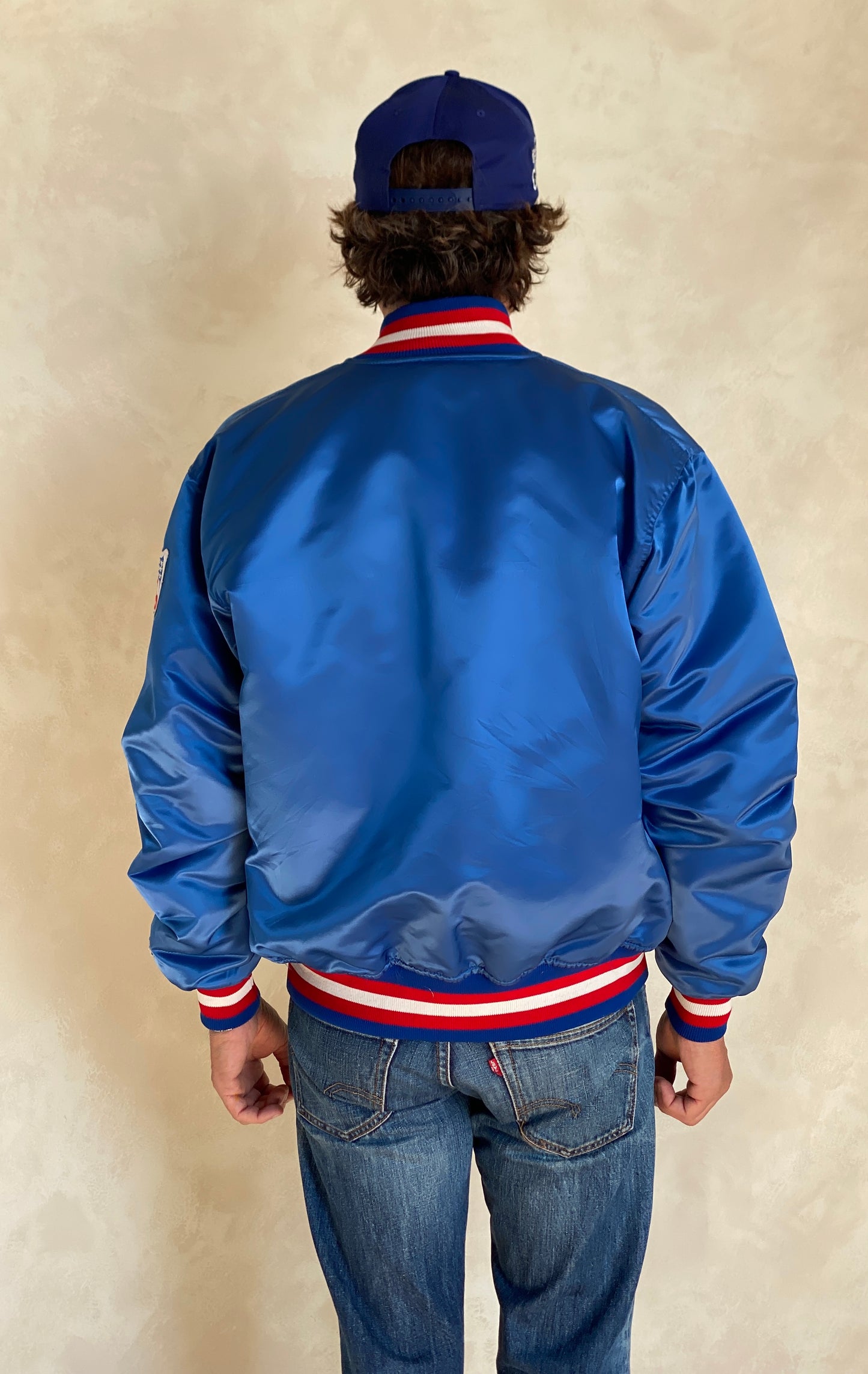 Size Large . Starter Vintage 80’s Patriots jacket Made In USA
