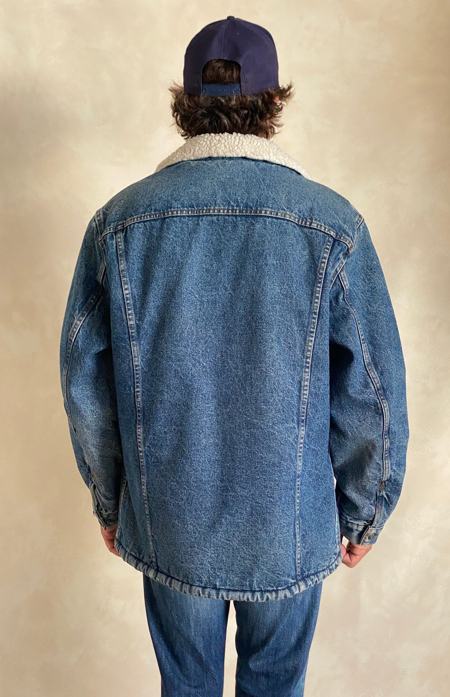 Size 46US/56EU. 4 pockets Vintage Levis fleece Jacket Made in USA.