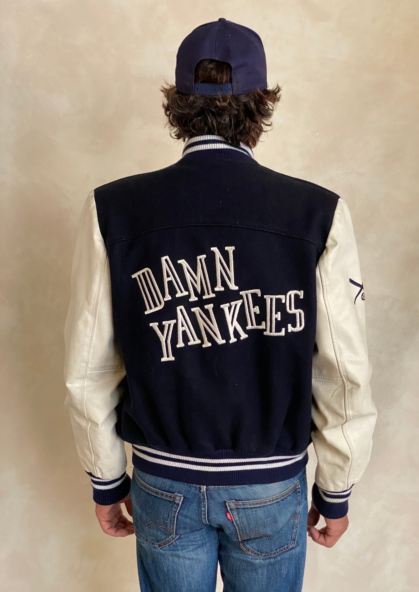 Size Med. Vintage varsity style jacket Made in Canada