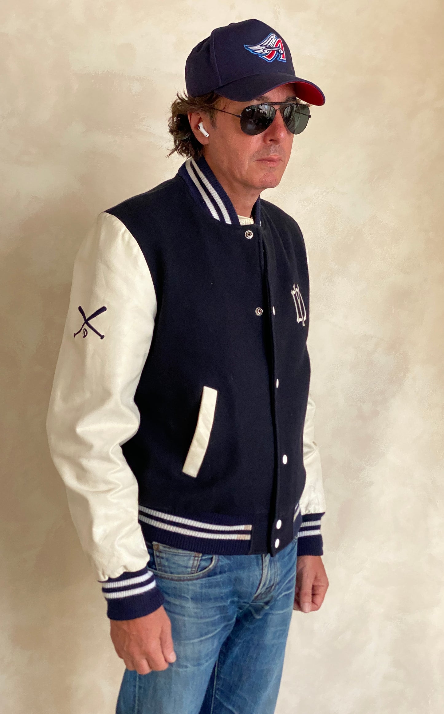 Size Med. Vintage varsity style jacket Made in Canada