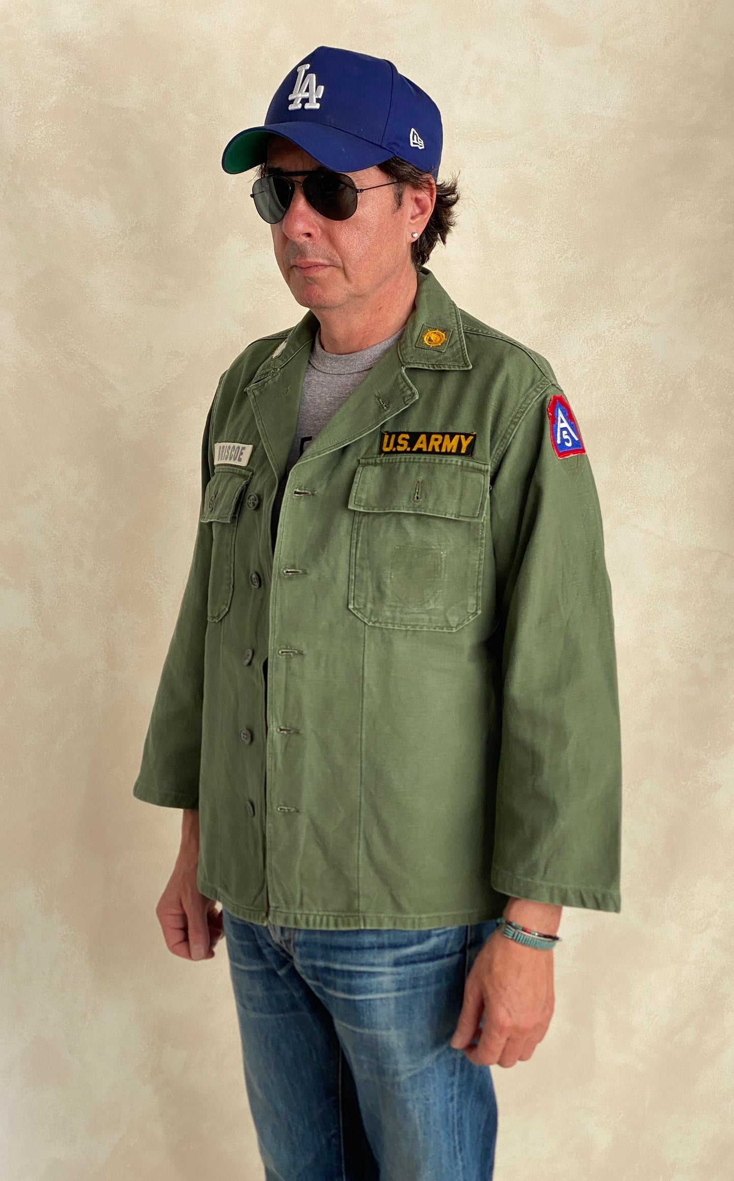Authentic 1962 Vintage US Army OG 107 Fatigue Shirt - Size M | First Pattern Military Collectible