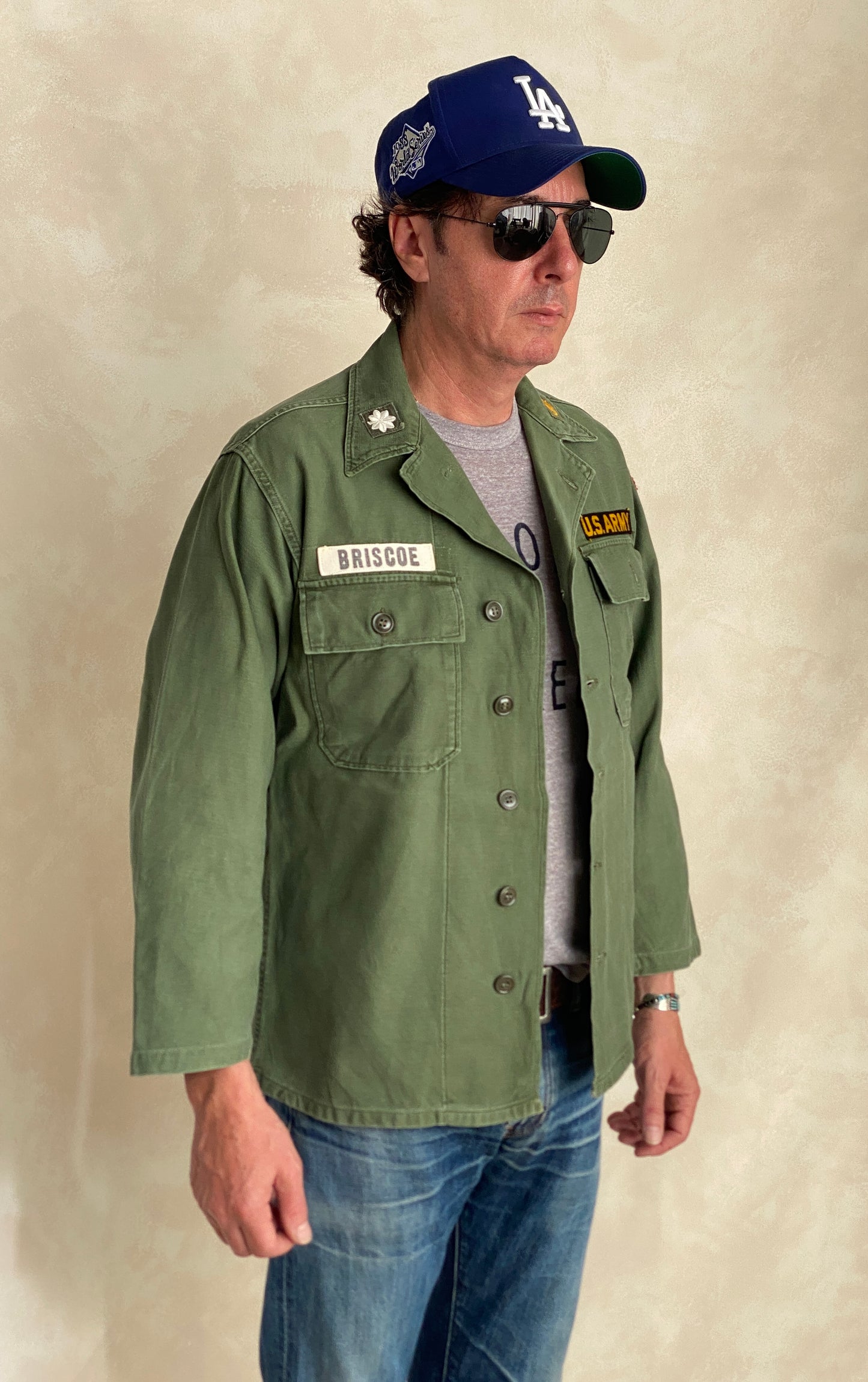 Authentic 1962 Vintage US Army OG 107 Fatigue Shirt - Size M | First Pattern Military Collectible
