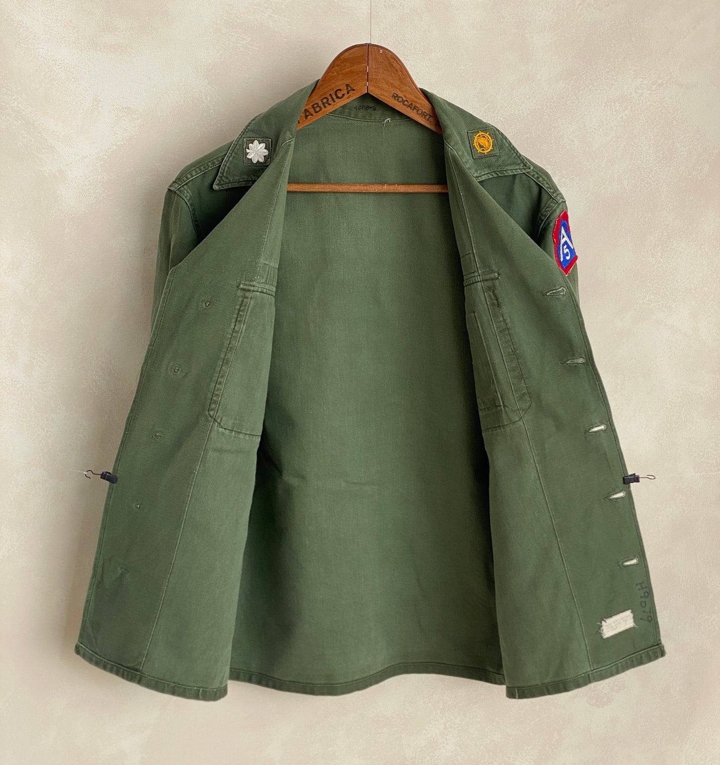 Authentic 1962 Vintage US Army OG 107 Fatigue Shirt - Size M | First Pattern Military Collectible