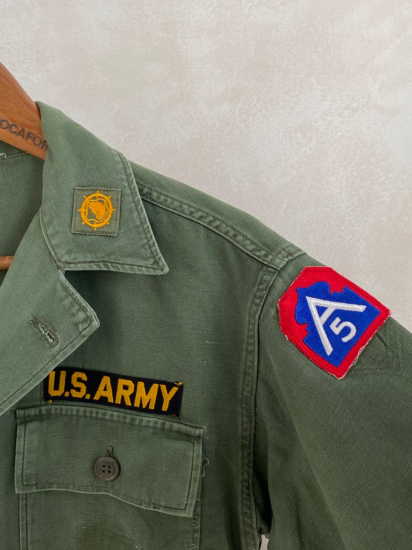 Authentic 1962 Vintage US Army OG 107 Fatigue Shirt - Size M | First Pattern Military Collectible