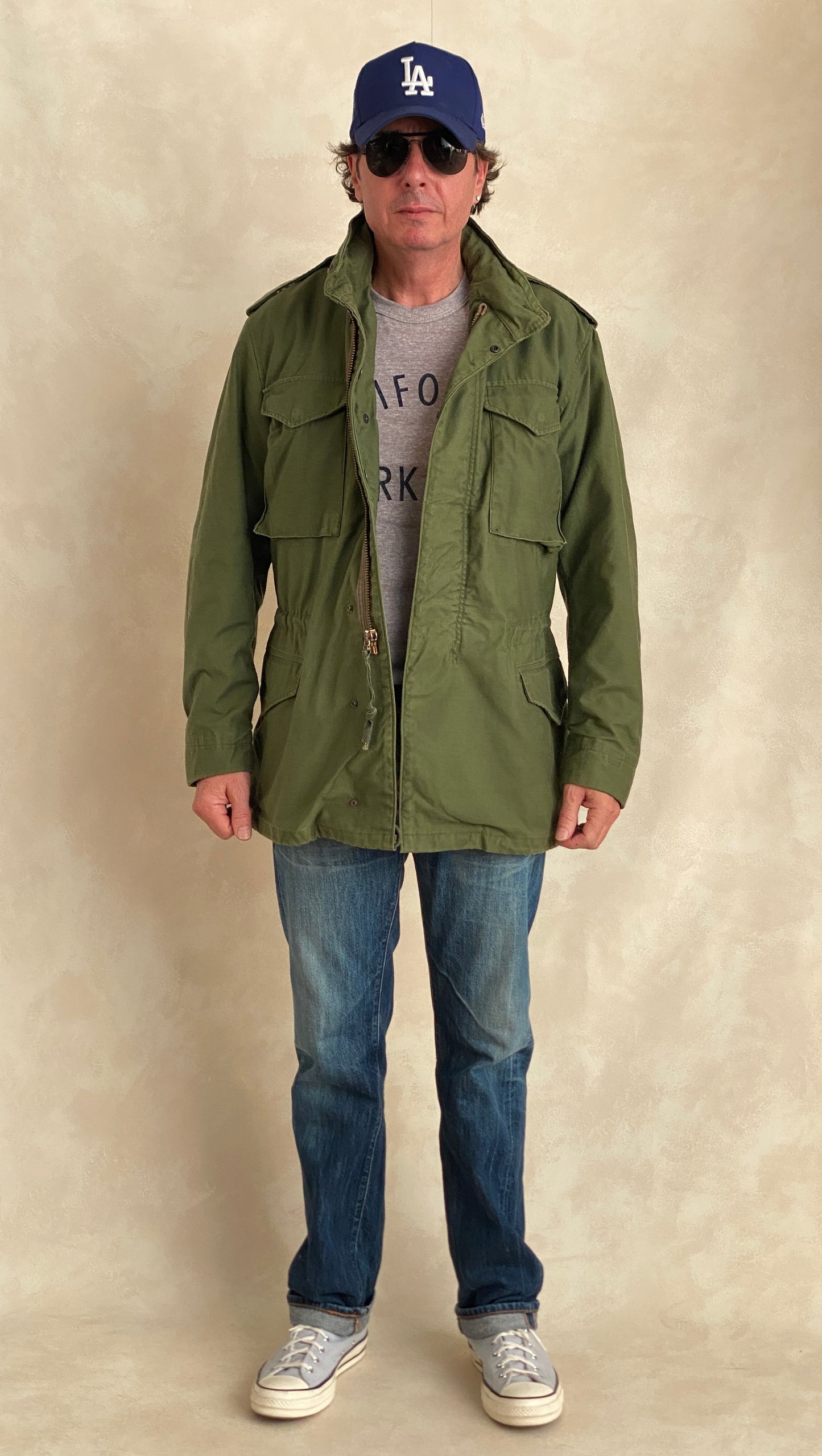 Medium Long Authentic Vintage US Army M-65 OG-107 Jacket | Classic Military Apparel