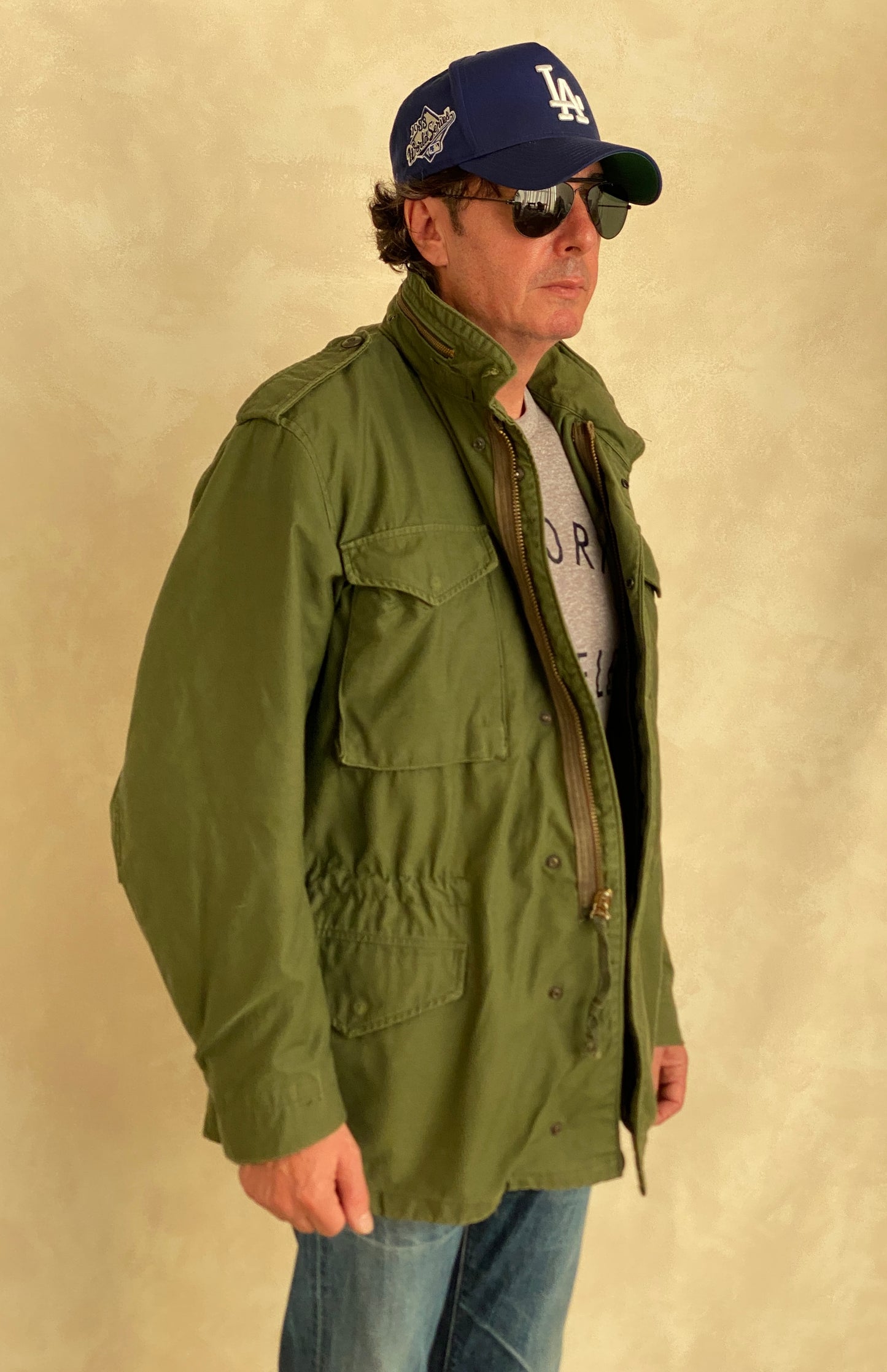 Medium Long Authentic Vintage US Army M-65 OG-107 Jacket | Classic Military Apparel