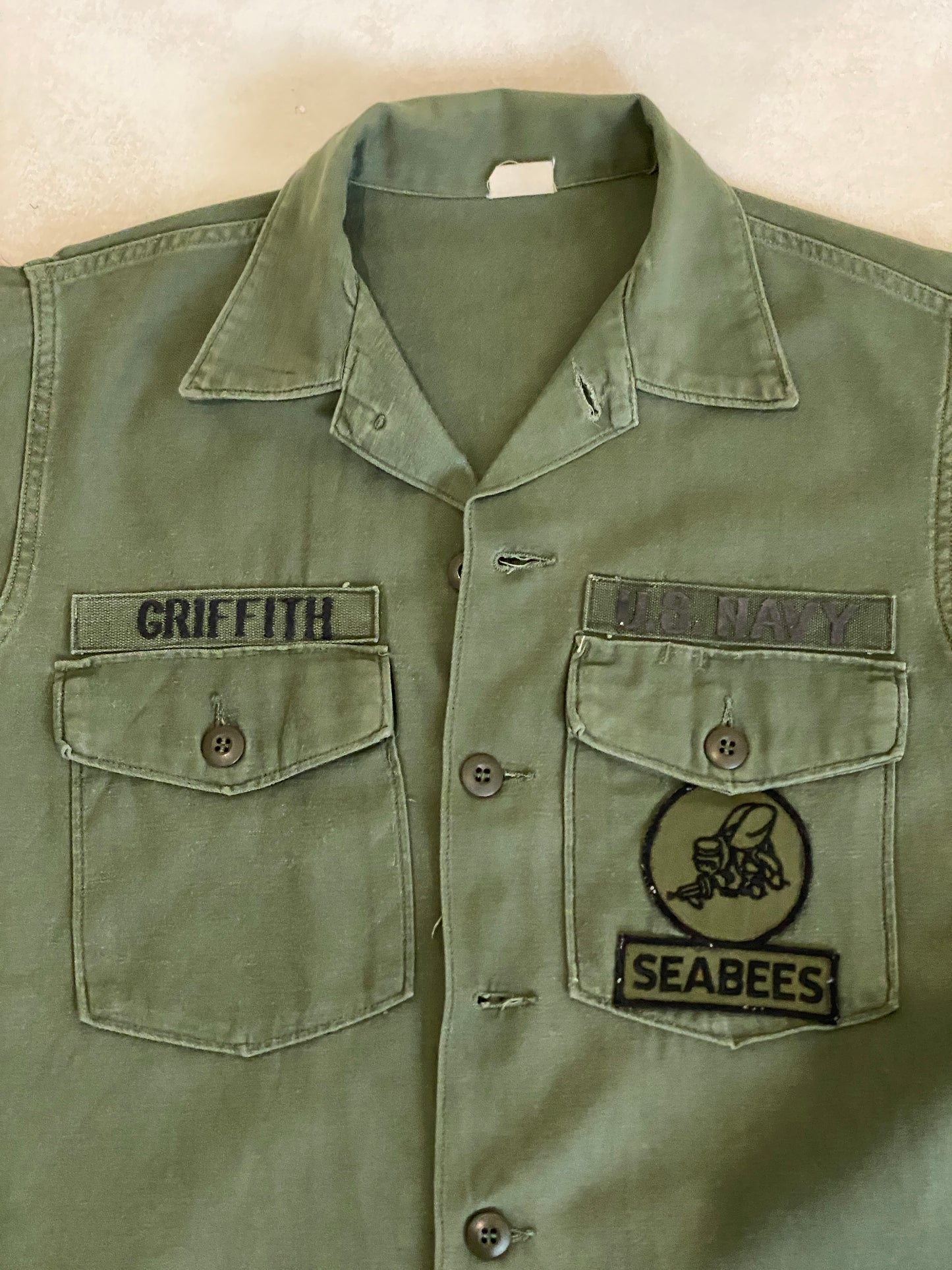 Medium Authentic 1970 US Army Vintage Vietnam Fatigue Shirt | Classic Military Style | USA Vintage BCN - USA Vintage Bcn