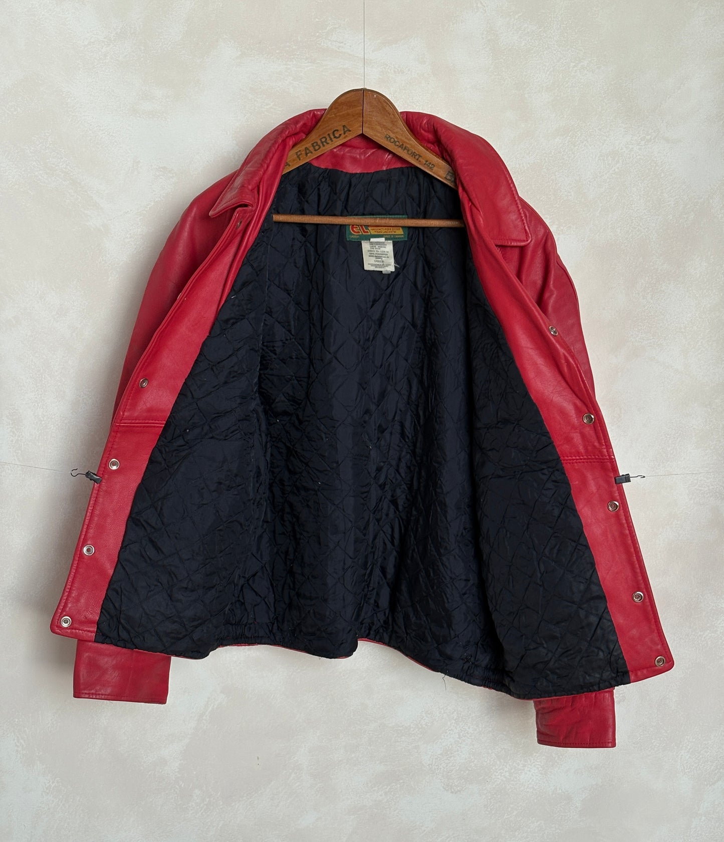 Size 44US / 54EU Vintage Leather Hockey Jacket Men’s Size 44 – Soft Canadian Leather – Made in Canada