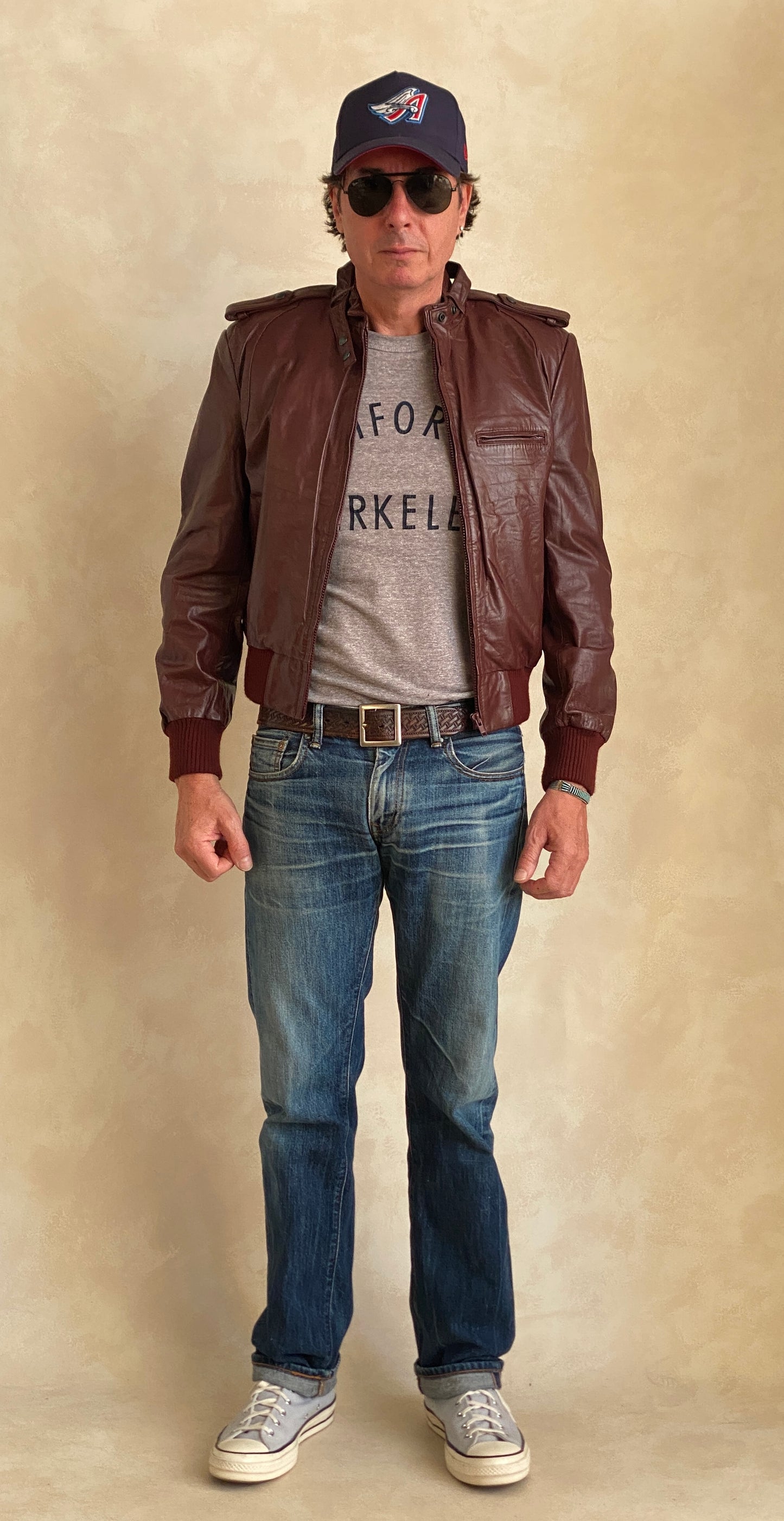 Size 12US Vintage 80s leather jacket removable lining
