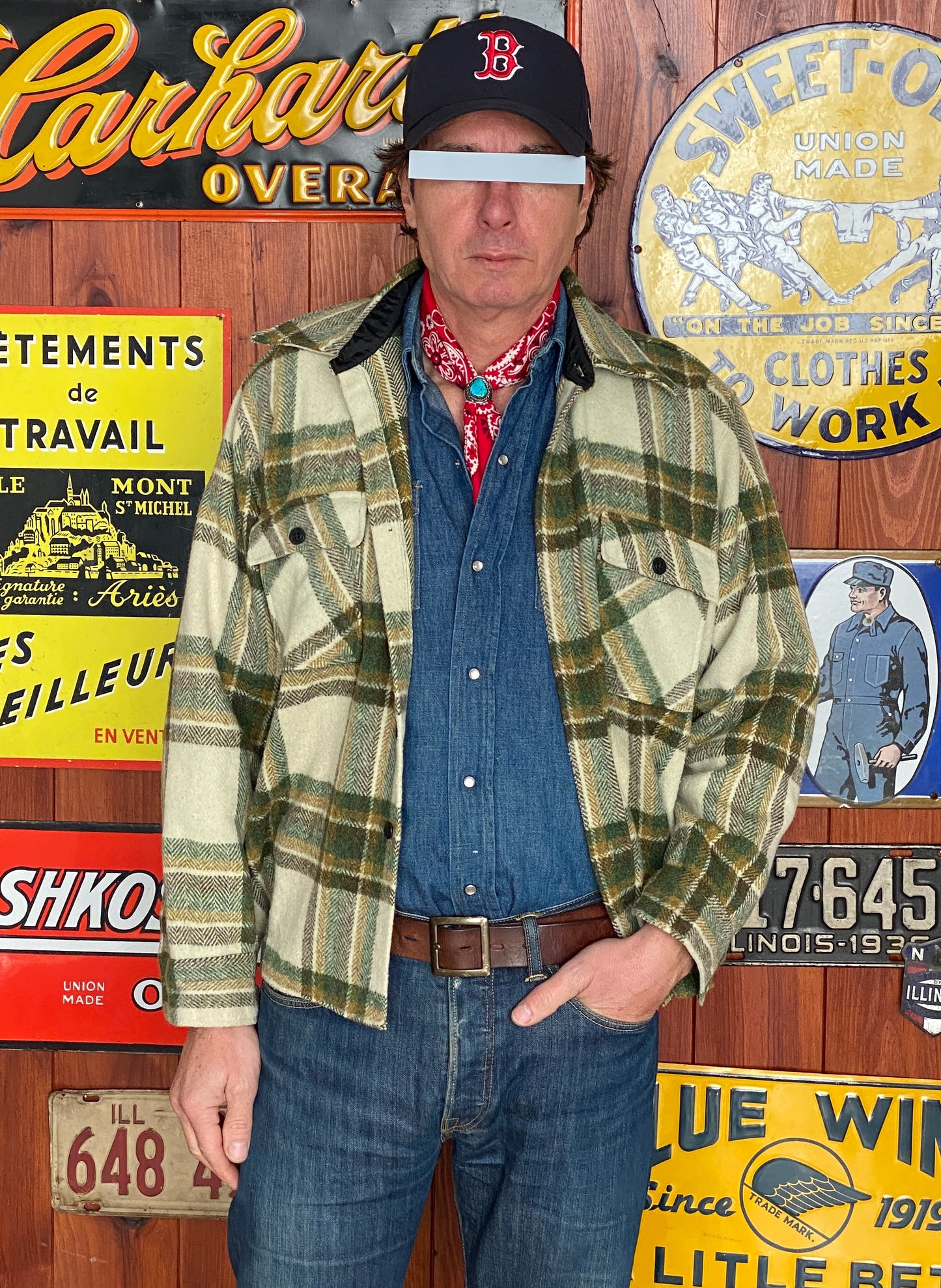 Size Large 70s Heavy Plaid Shirt by Kmat | Vintage Retro Style