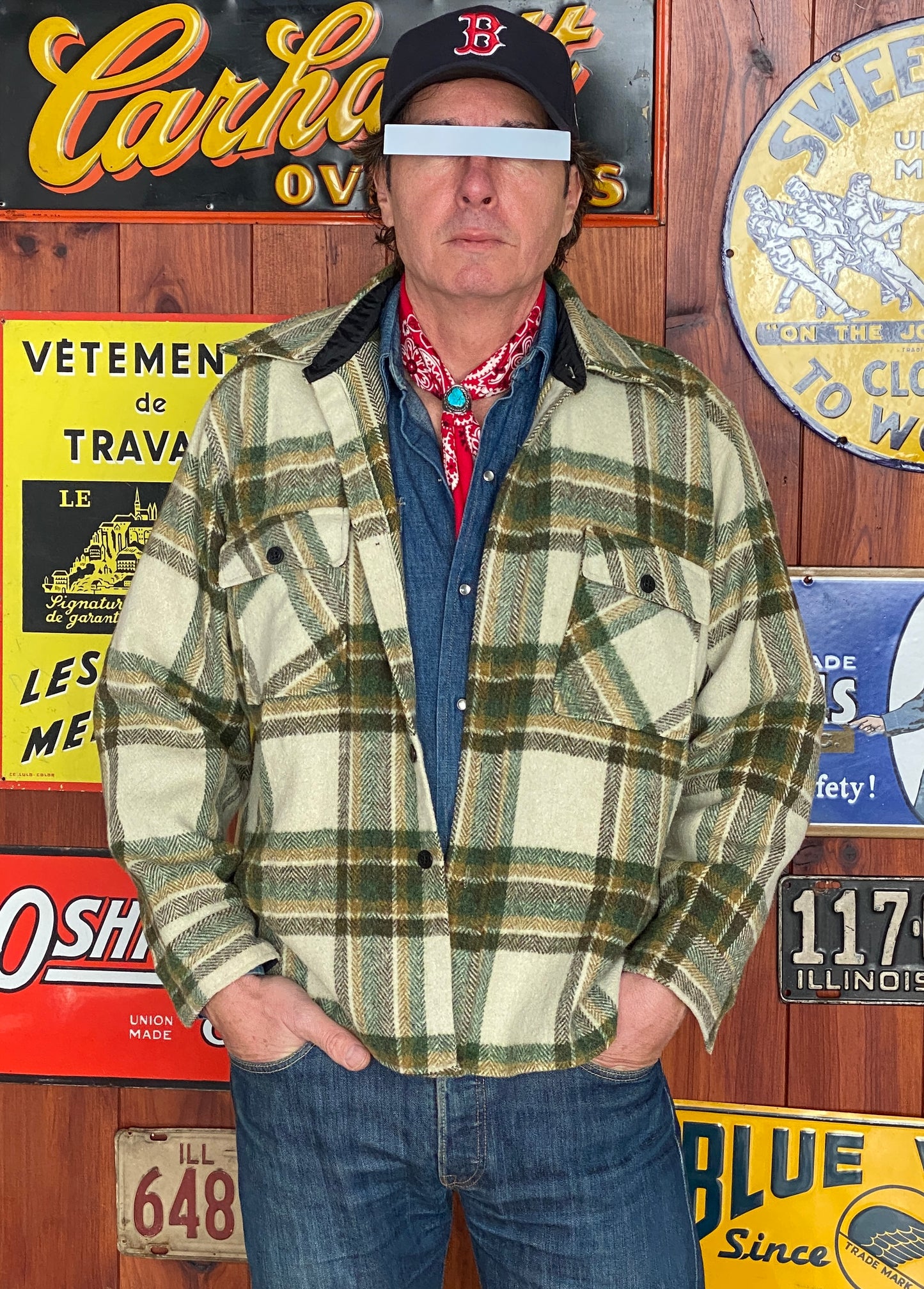 Size Large 70s Heavy Plaid Shirt by Kmat | Vintage Retro Style