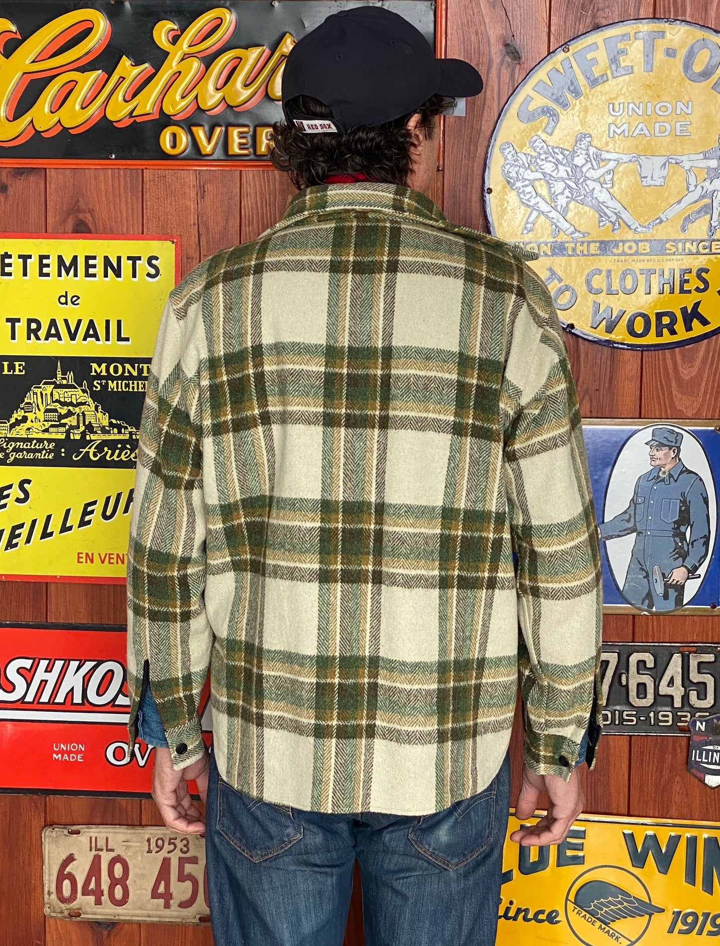 Size Large 70s Heavy Plaid Shirt by Kmat | Vintage Retro Style