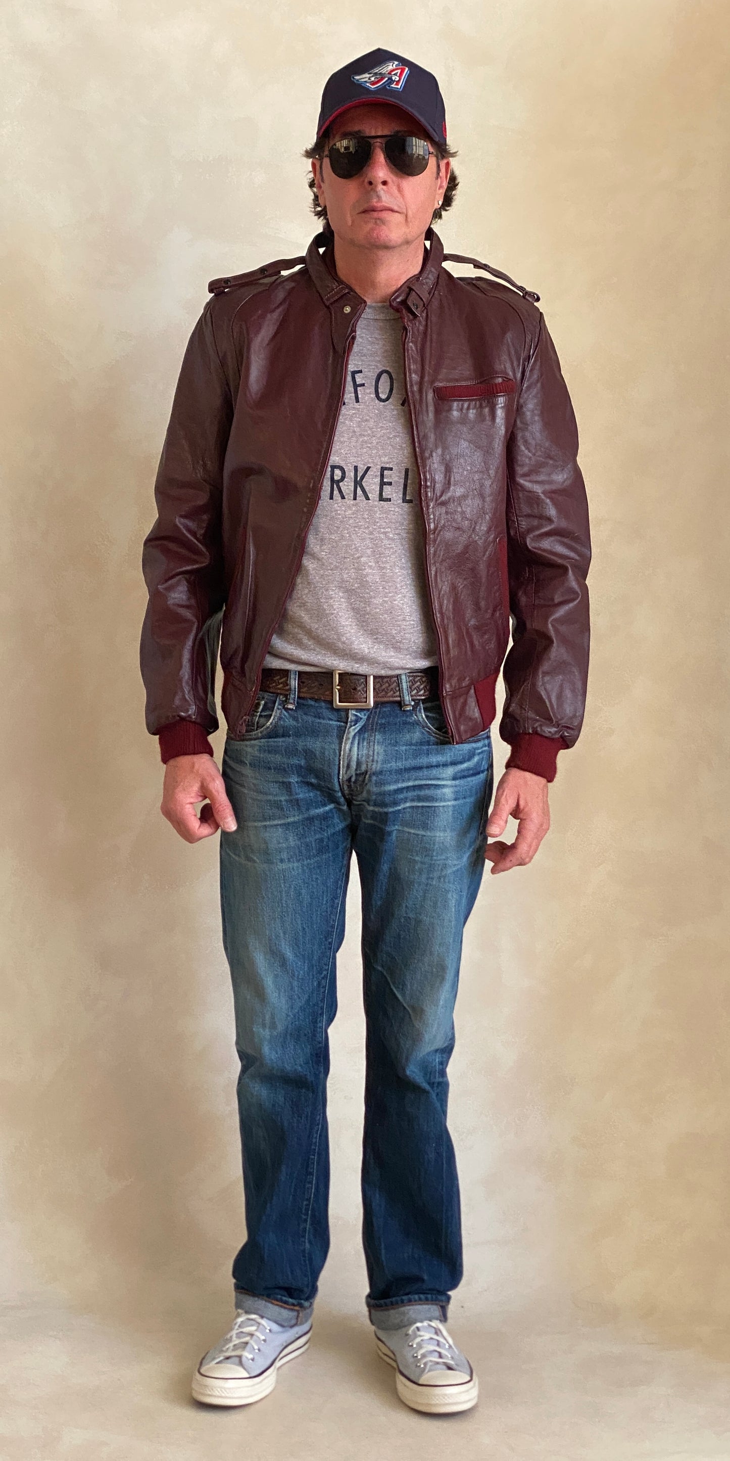 Vintage 80s Leather Jacket Size 38 US (48 EU) | Classic Retro Fashion