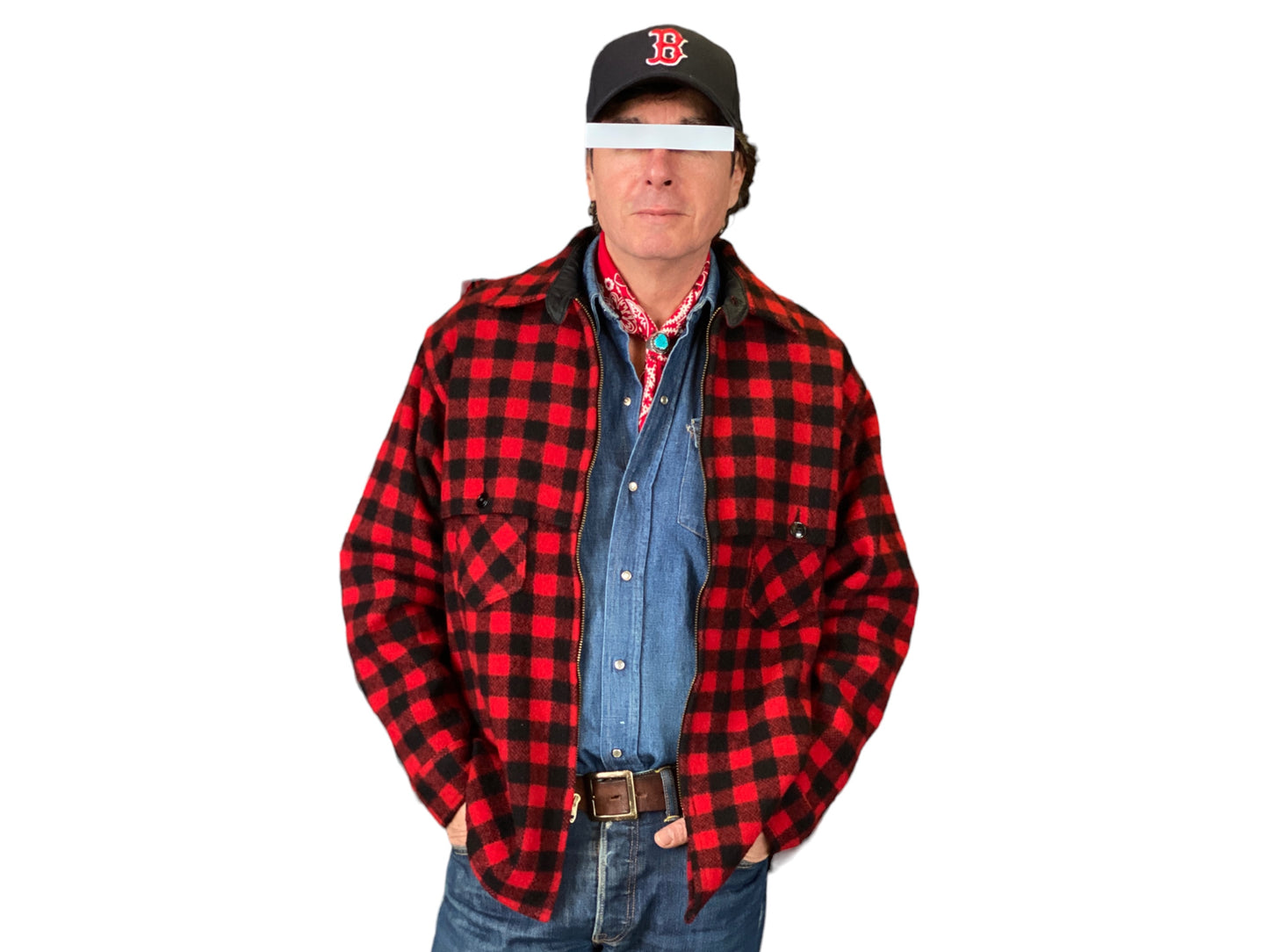 Size Large Vintage Johnson Buffalo Plaid Wool Jacket | Made in USA Authenticity