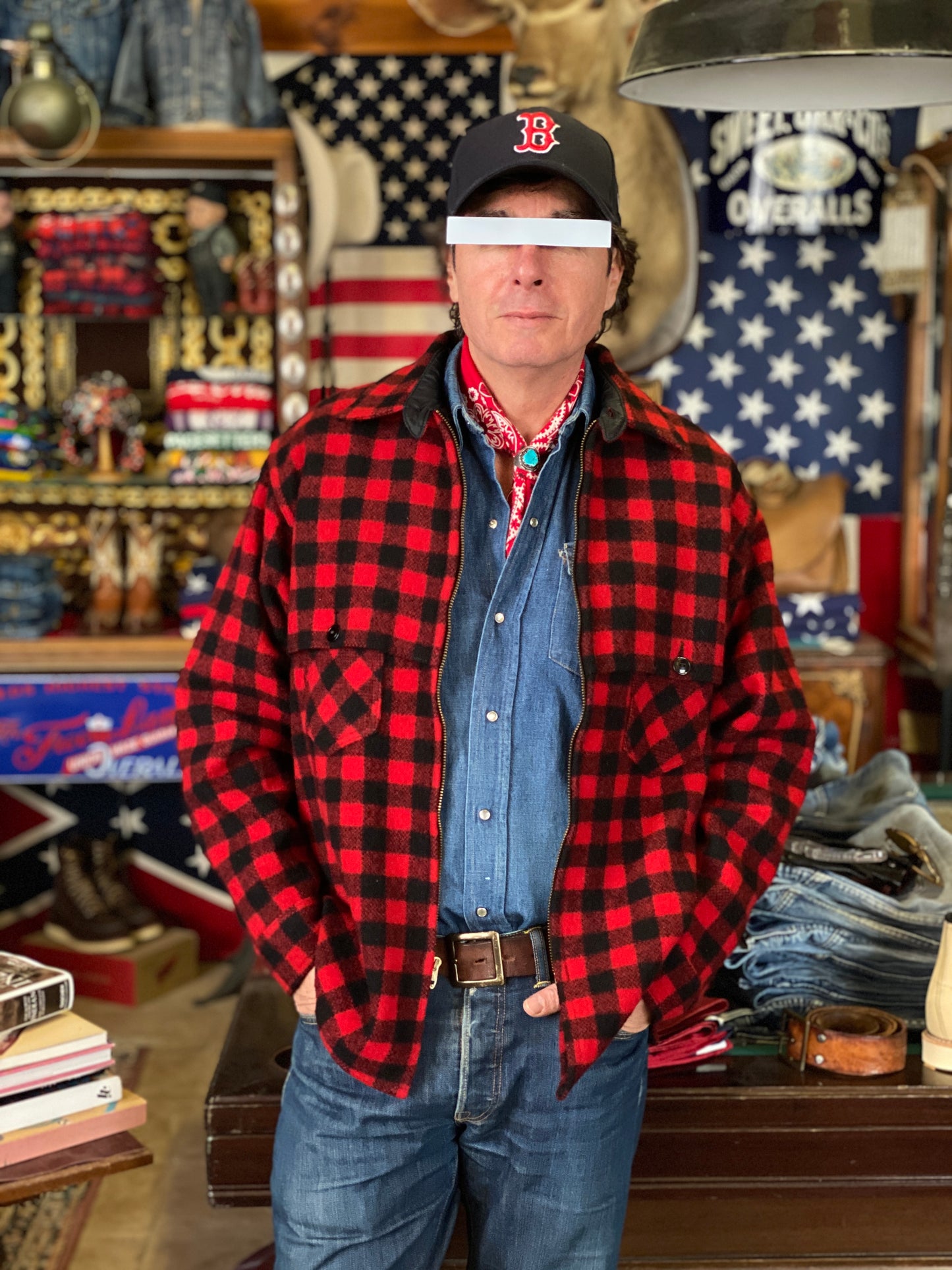 Size Large Vintage Johnson Buffalo Plaid Wool Jacket | Made in USA Authenticity