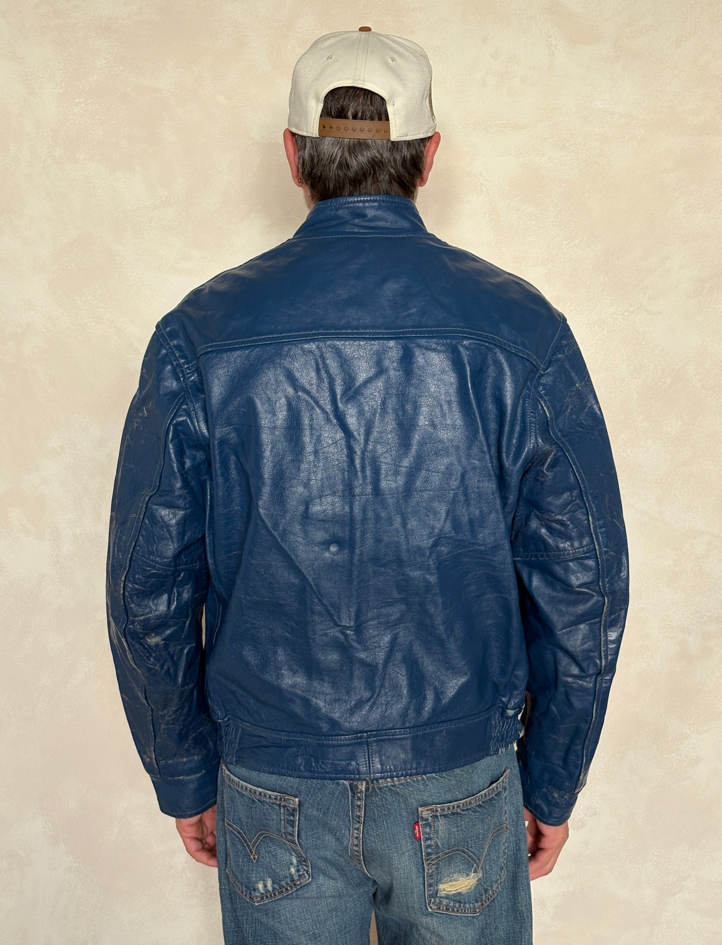 Size 44US / 54EU Vintage 1970s Bundy of Canada Hockey Jacket — ICHL 71-72 Varsity Leather Bomber — Rare Canadian Sports Collectible