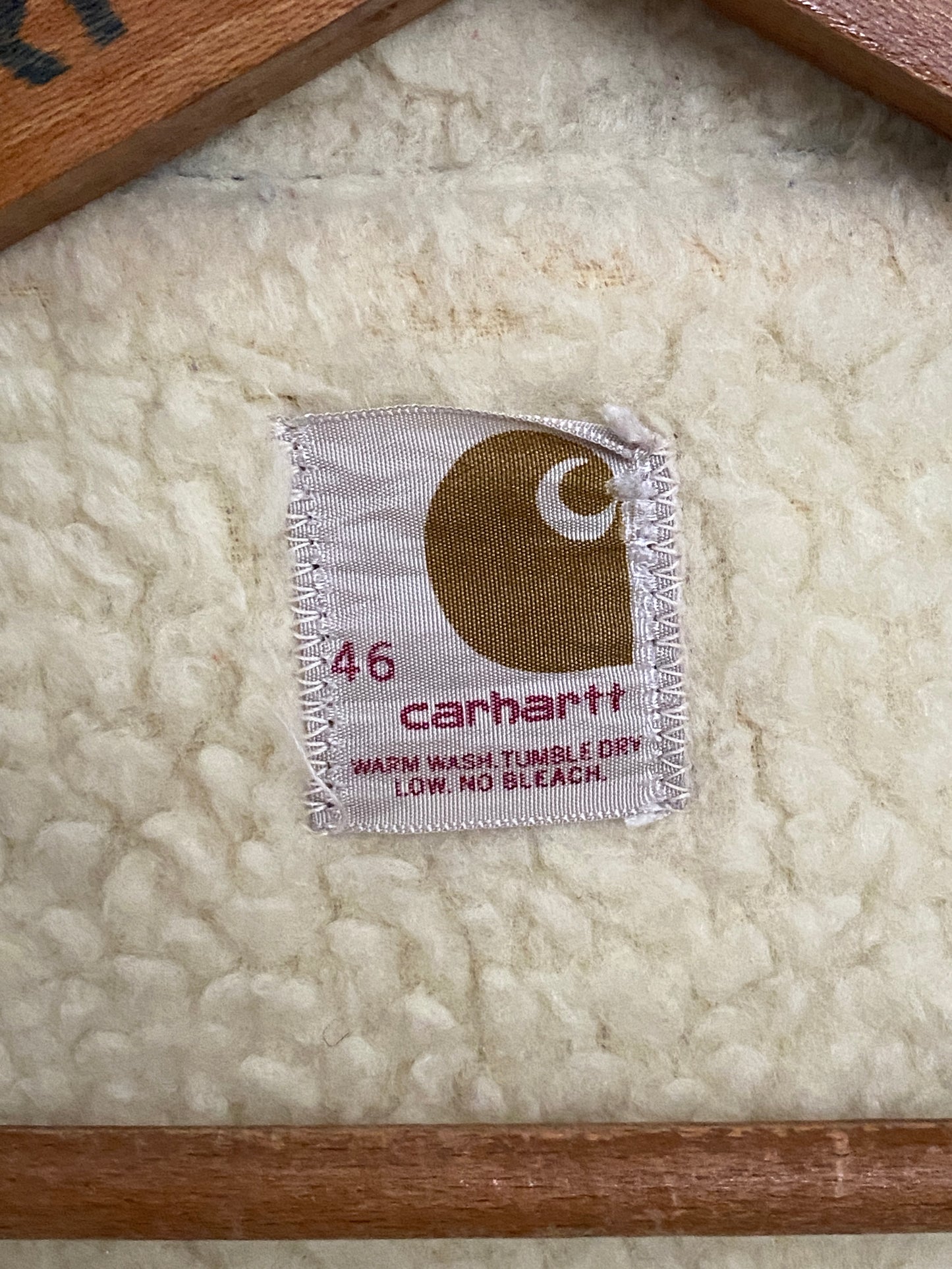Size 46U / 56EU 70s Vintage Carhartt faux sherpa lined jacket