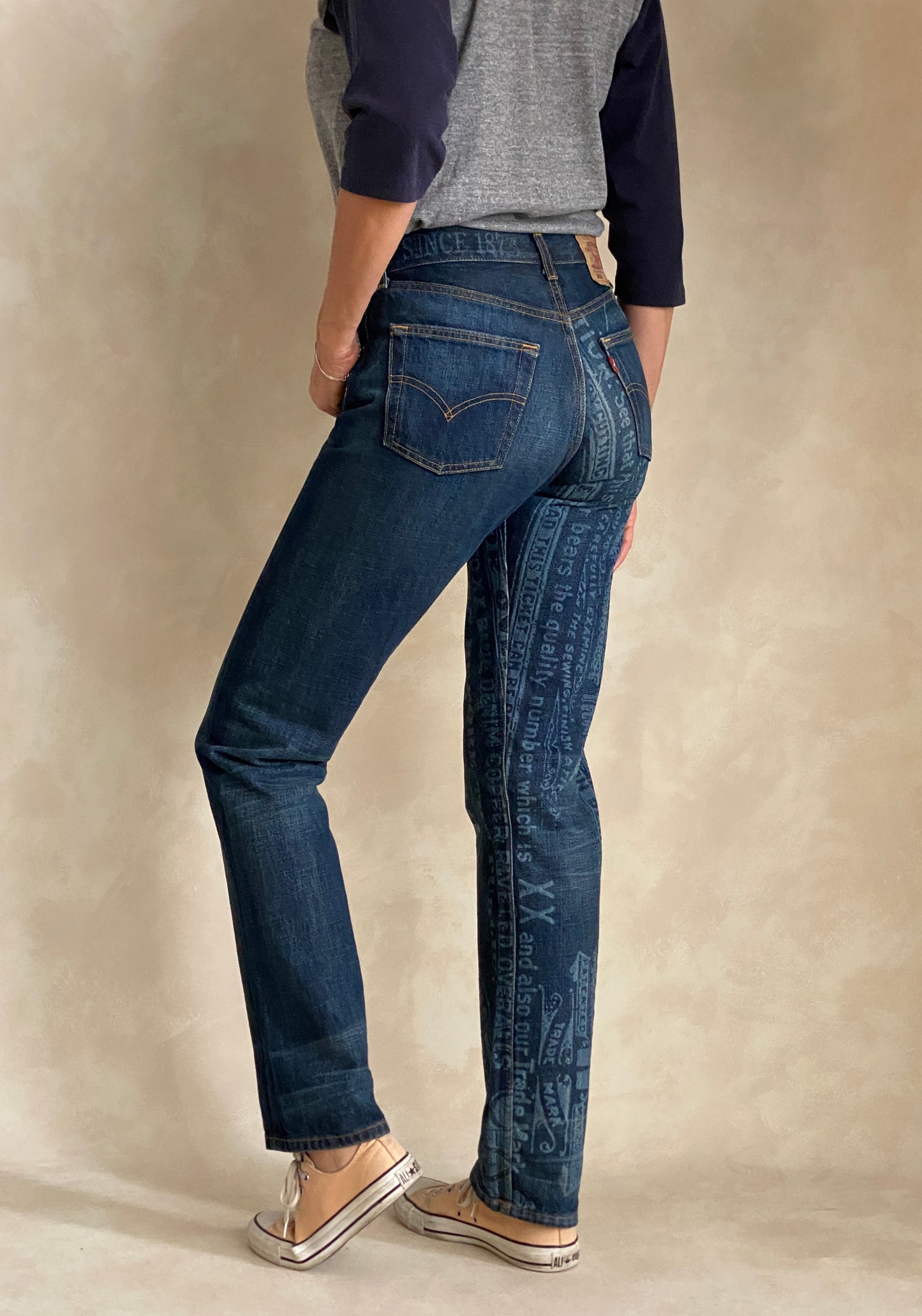 29X34 Printed Vintage denim Levi’s 501 vintage Made in Spain