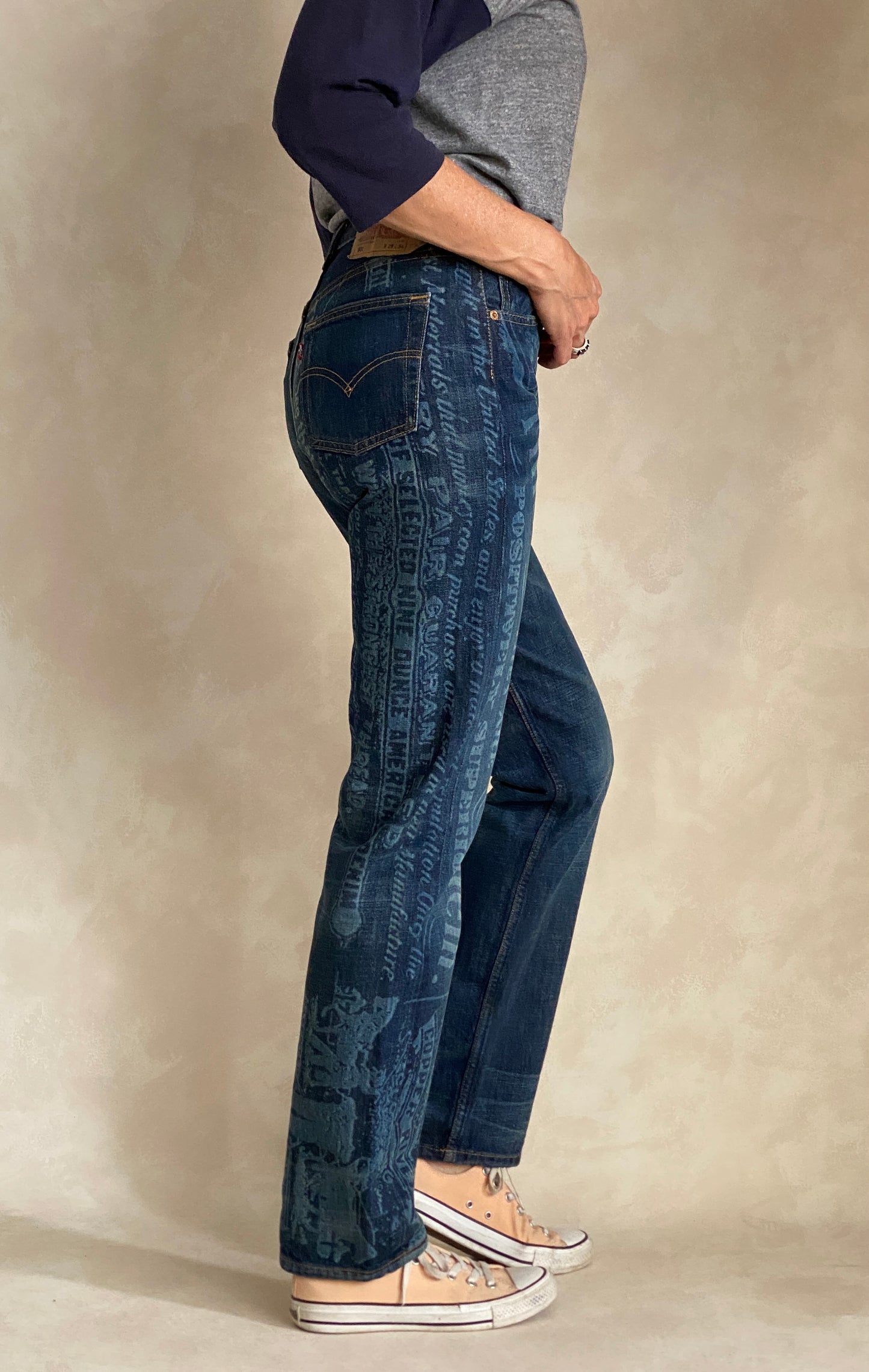 29X34 Printed Vintage denim Levi’s 501 vintage Made in Spain