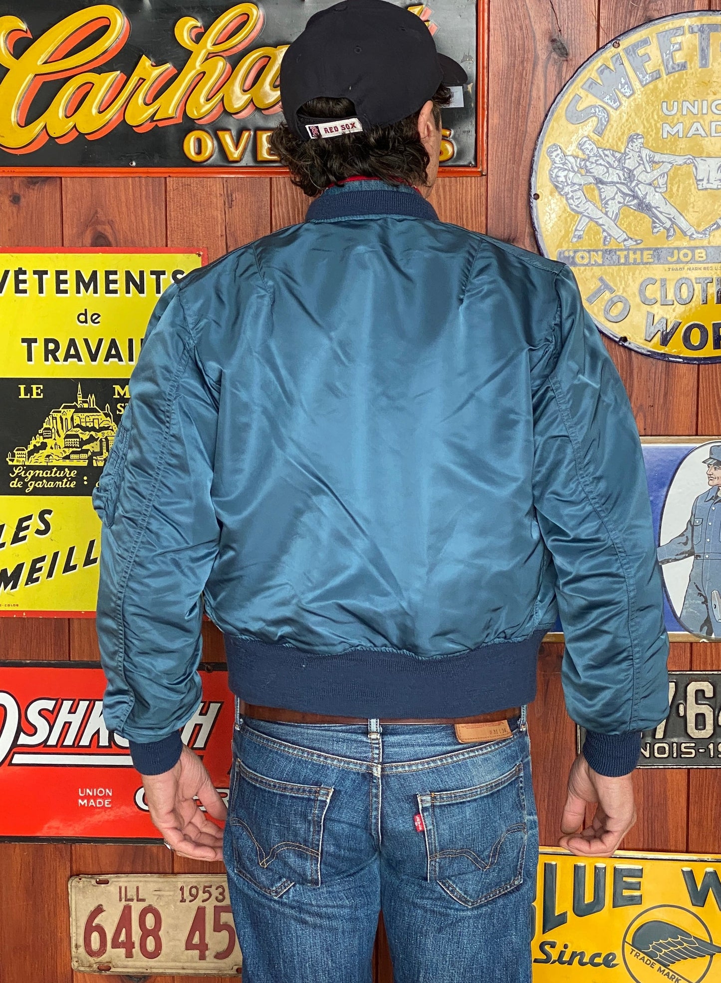 Small . MA1 jacket, flying intermediate type MA-1 by Weintraub Brother