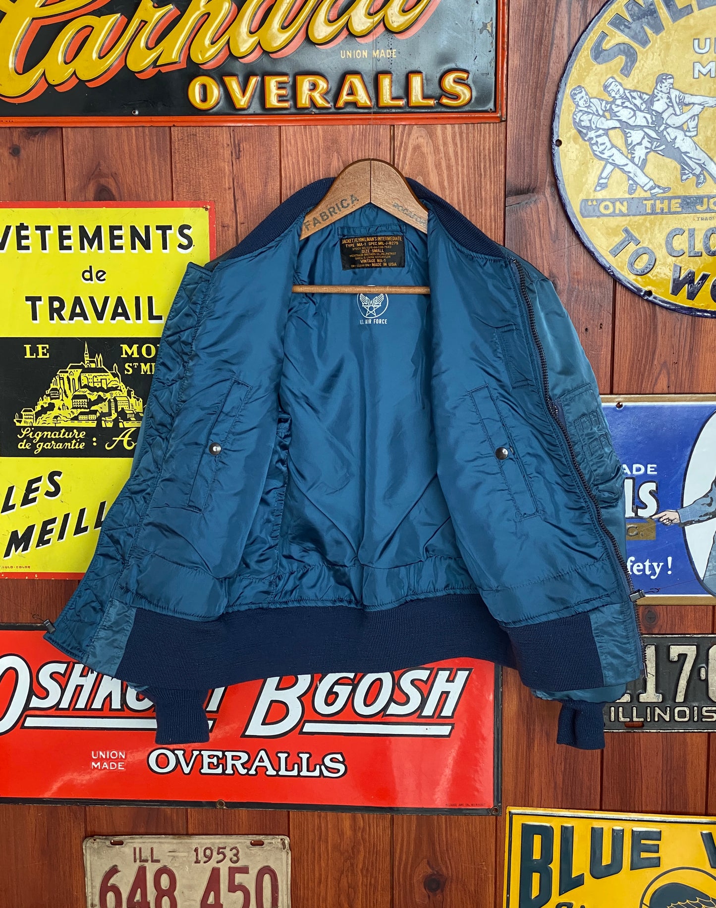 Small . MA1 jacket, flying intermediate type MA-1 by Weintraub Brother