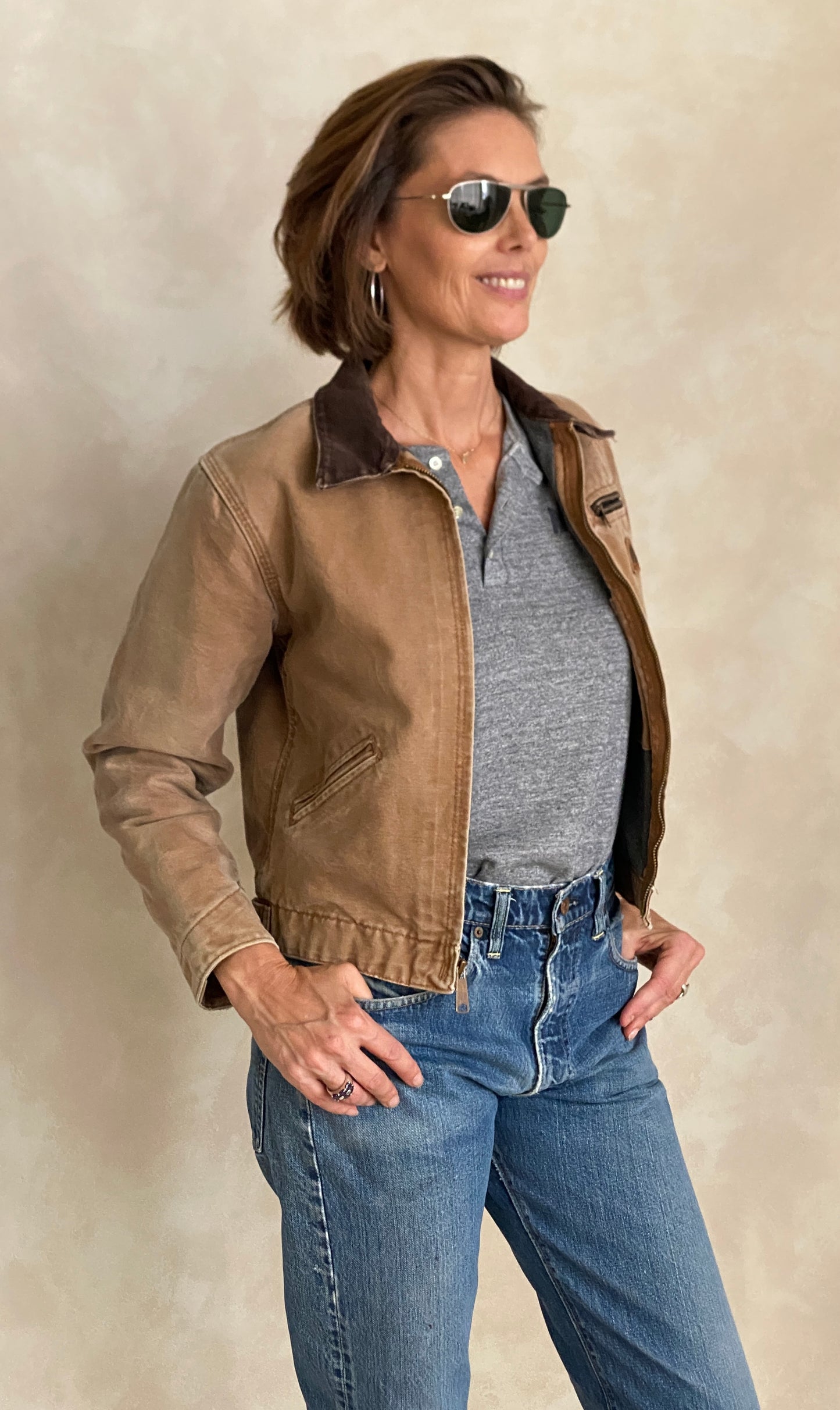 Youth Large. Carhartt Blanket lined jacket Made in Mexico