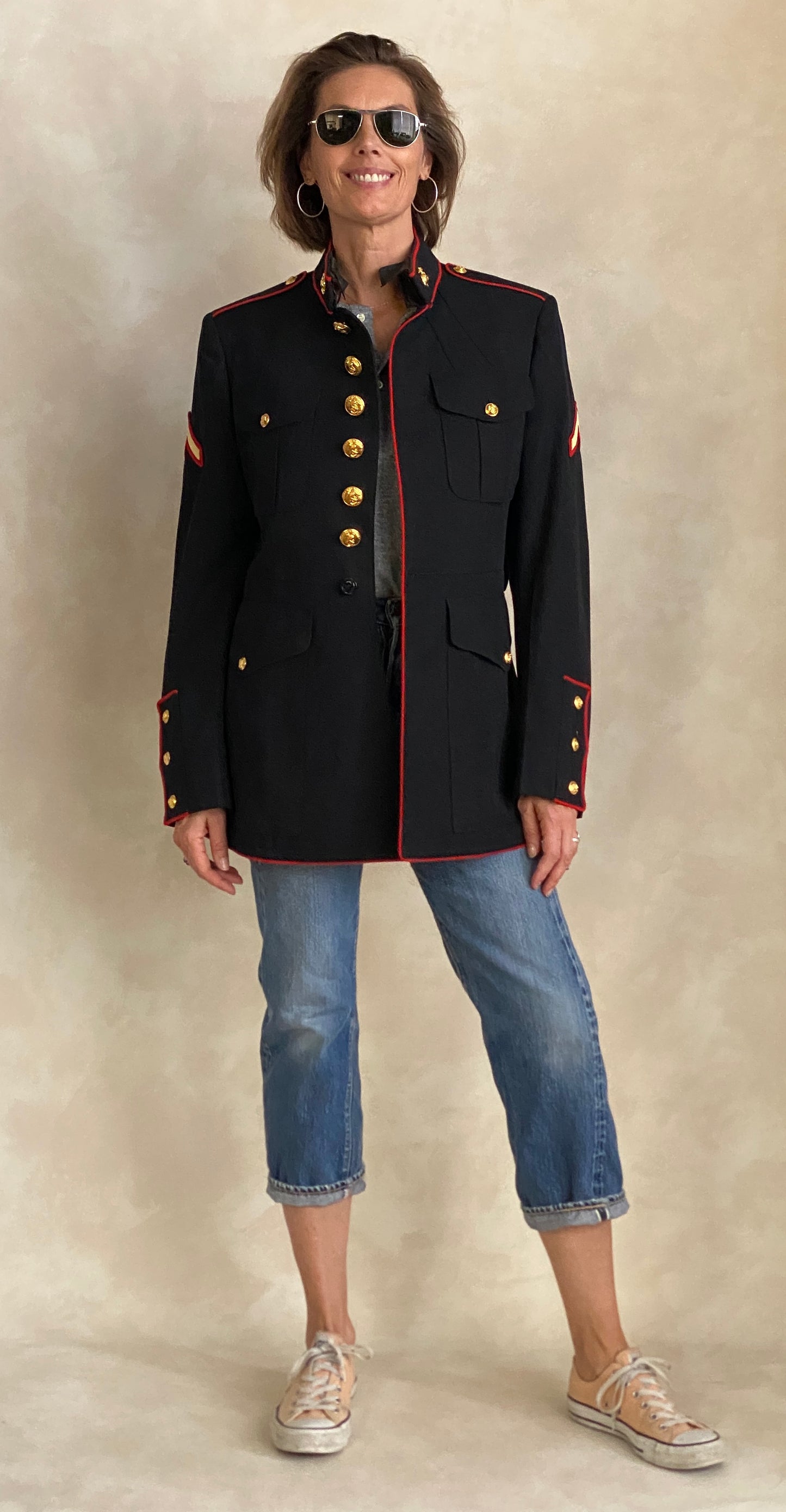 Size 39 Reg. Vintage Authentic US Marine Corps Dress Jacket Uniform.