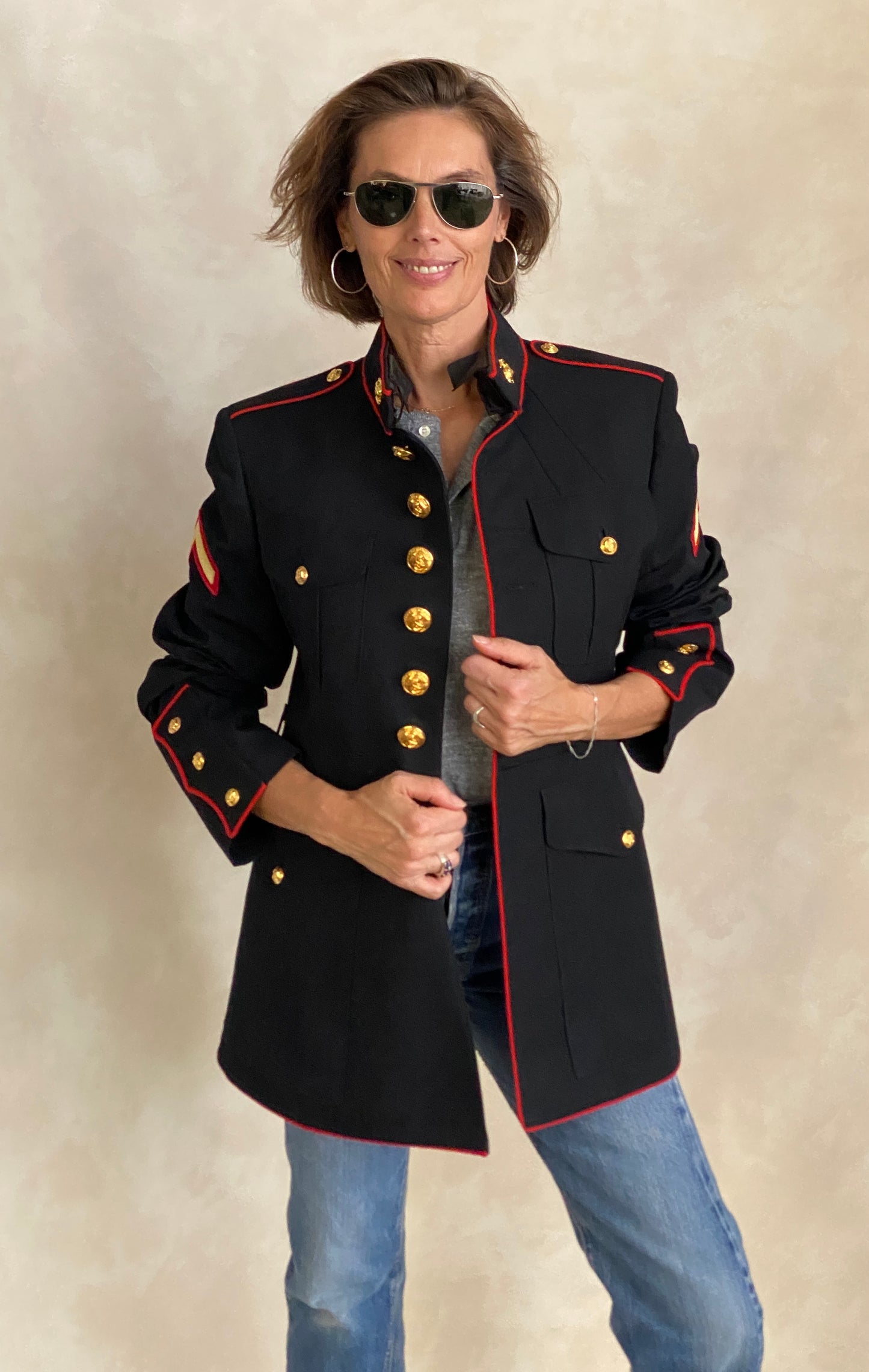 Size 39 Reg. Vintage Authentic US Marine Corps Dress Jacket Uniform.