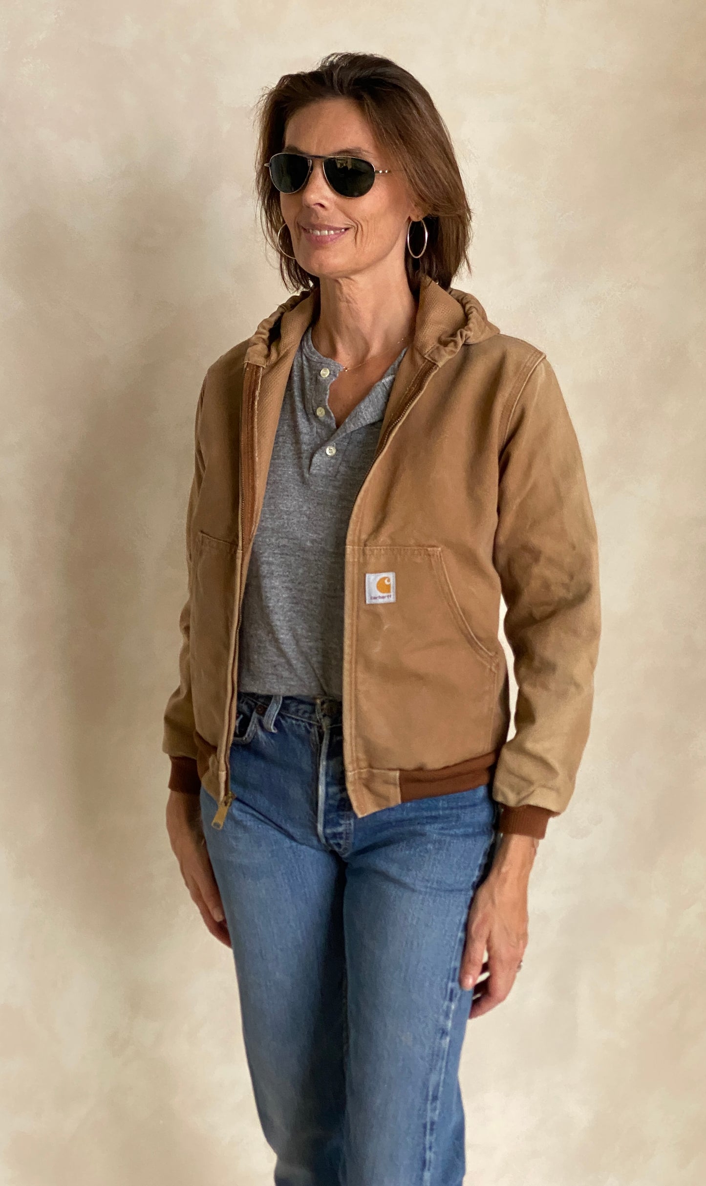 Youth L.Vintage Carhartt hooded jacket Made in Mexico