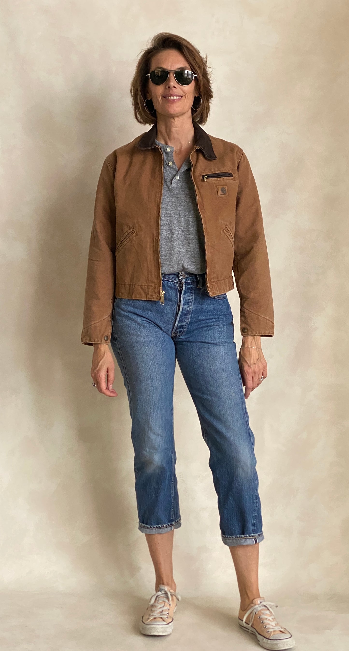 Youth L. Vintage Carhartt Blanket lined jacket Made in USA