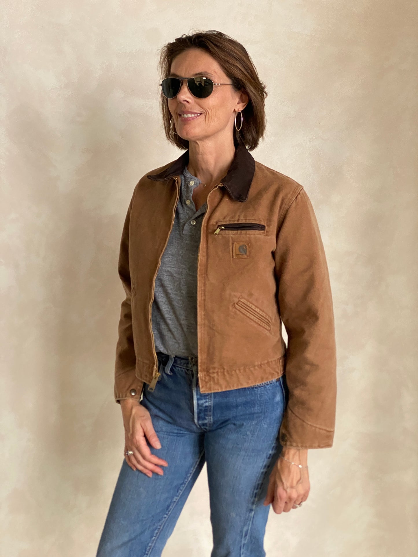 Youth L. Vintage Carhartt Blanket lined jacket Made in USA