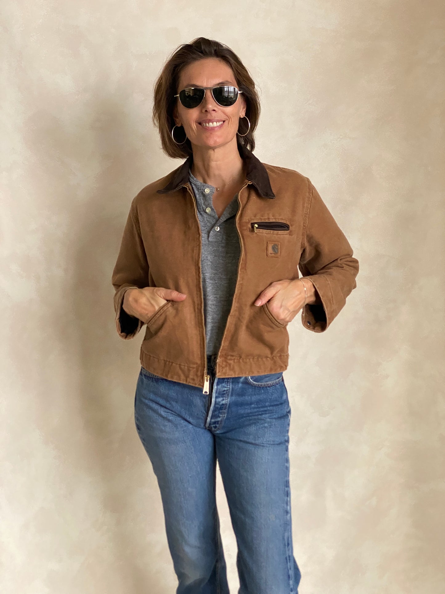 Youth L. Vintage Carhartt Blanket lined jacket Made in USA