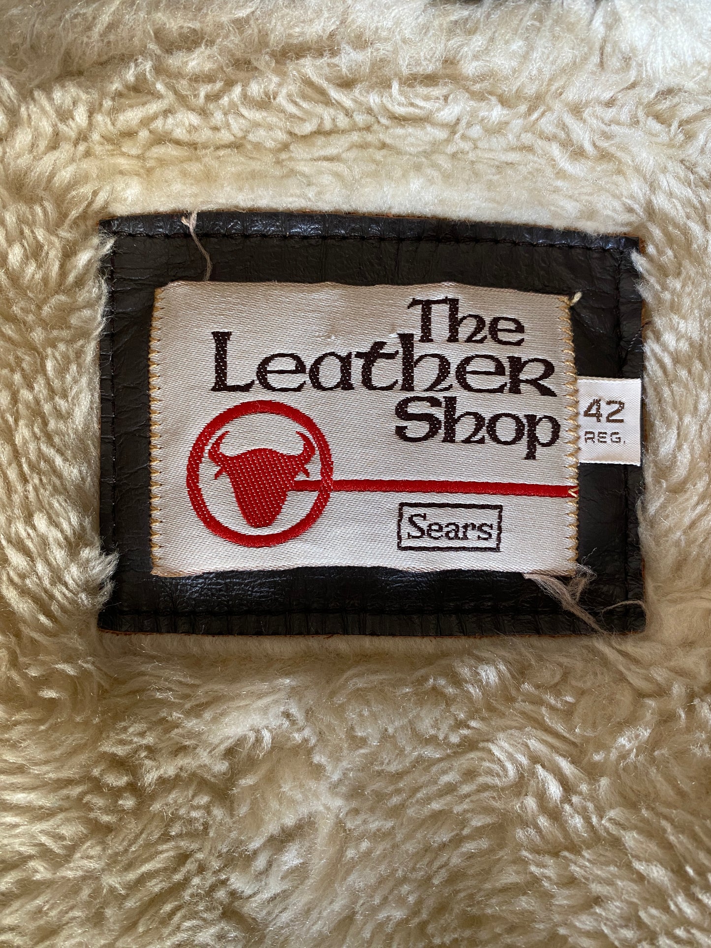 80s Vintage Leather Bomber Flight Jacket Aviator Size 42US Reg (52EU) – Made in USA