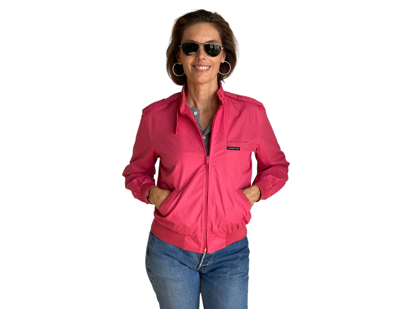 Size Women 9/10. Vintage 80s Members Only Cotton Jacket - USA Vintage Bcn