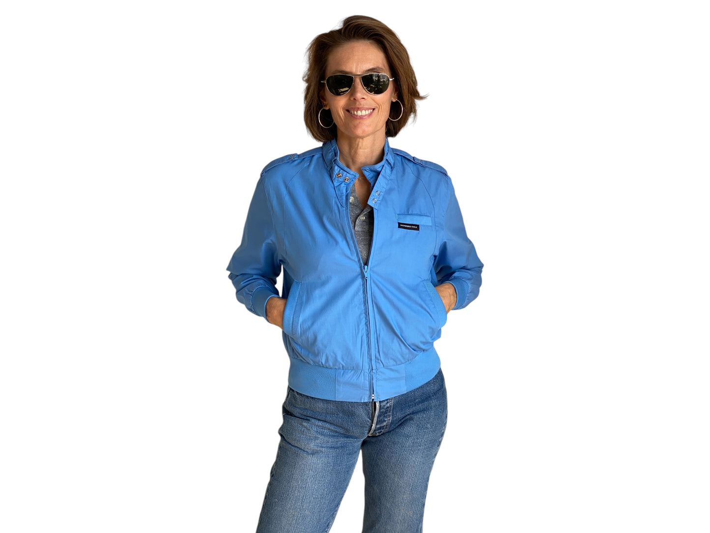 Size Women Small. Vintage 80s Members Only Cotton Jacket - USA Vintage Bcn