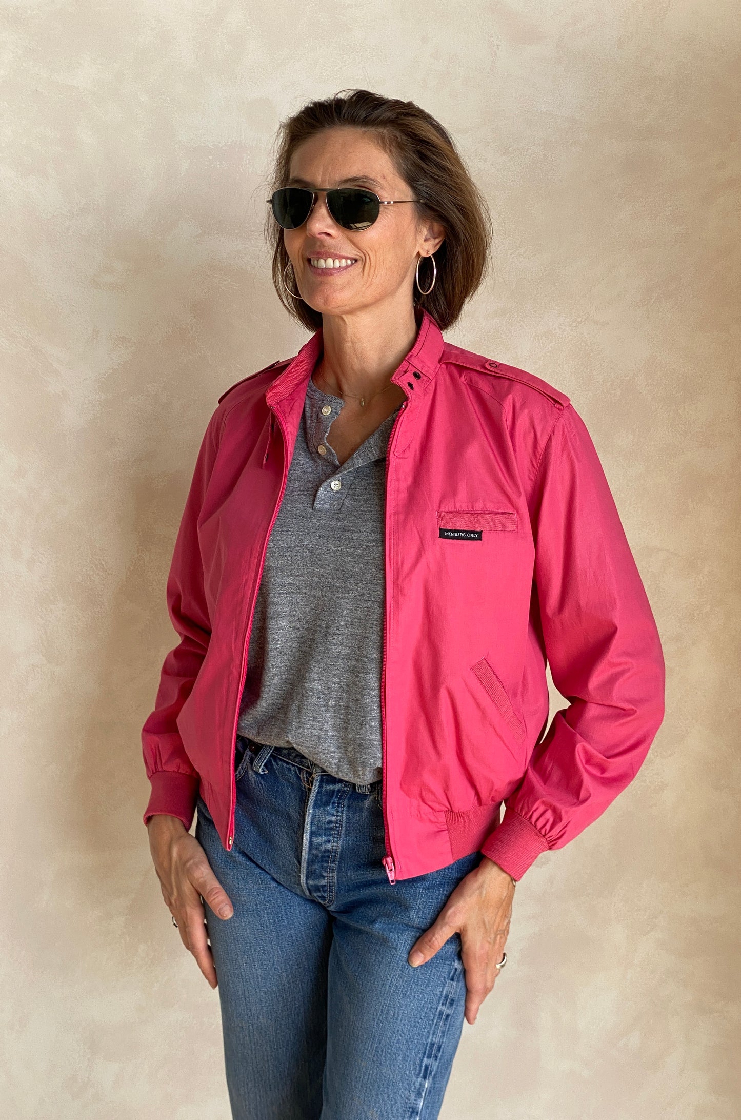 Size Women 9/10. Vintage 80s Members Only Cotton Jacket - USA Vintage Bcn