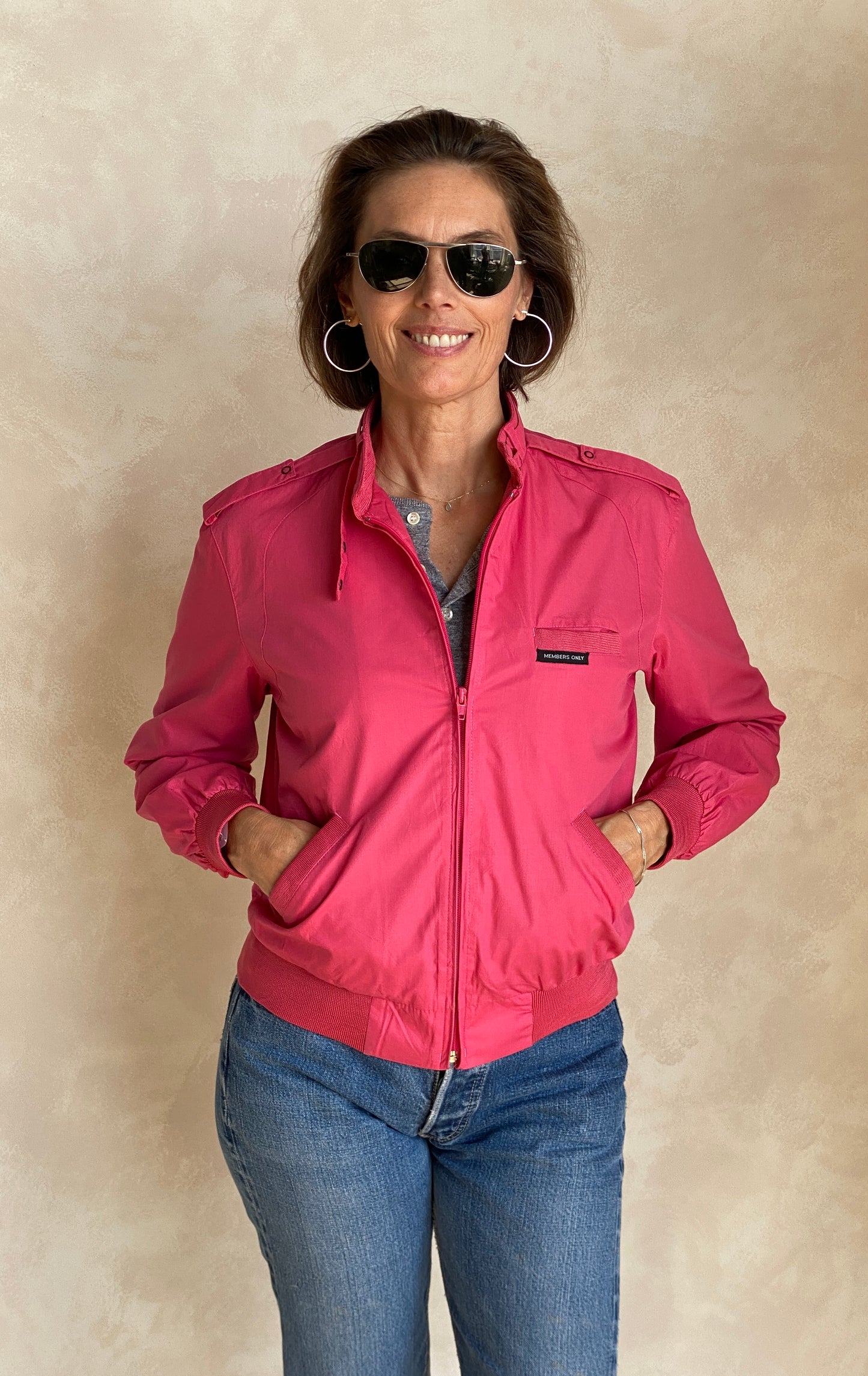 Size Women 9/10. Vintage 80s Members Only Cotton Jacket - USA Vintage Bcn