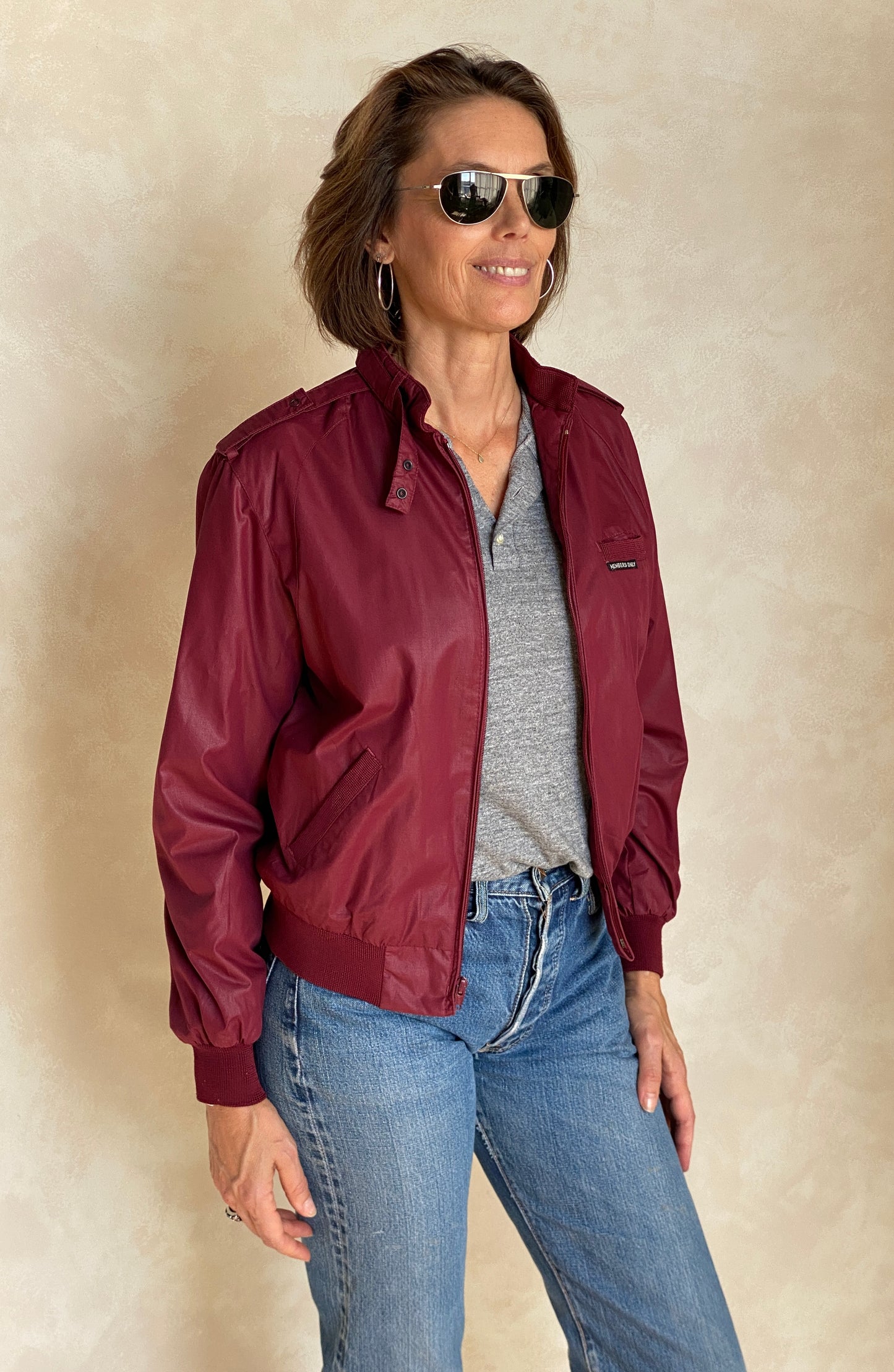 Size 9/10. Women Vintage 80s Members Only Cotton Jacket