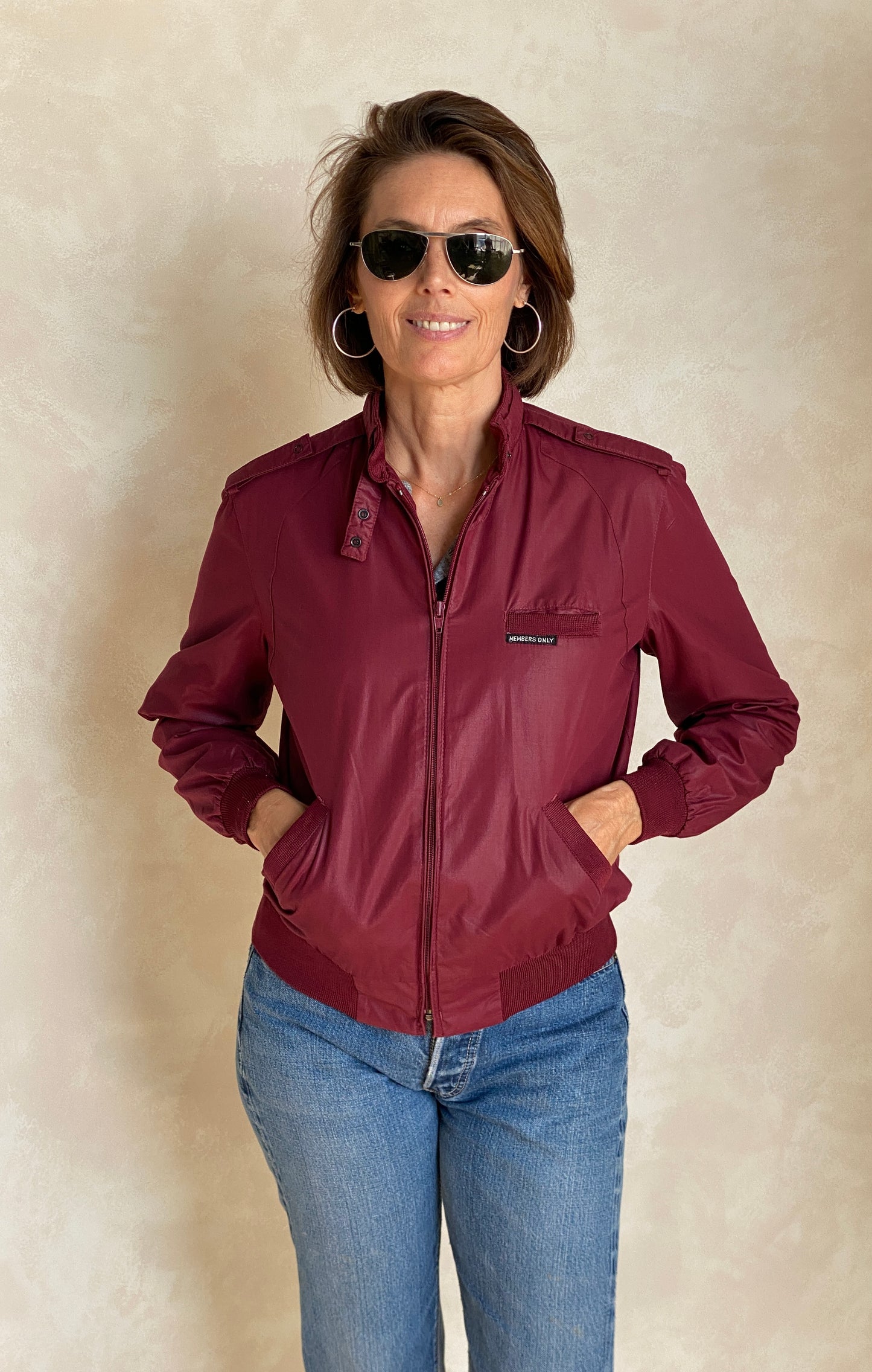 Size 9/10. Women Vintage 80s Members Only Cotton Jacket - USA Vintage Bcn
