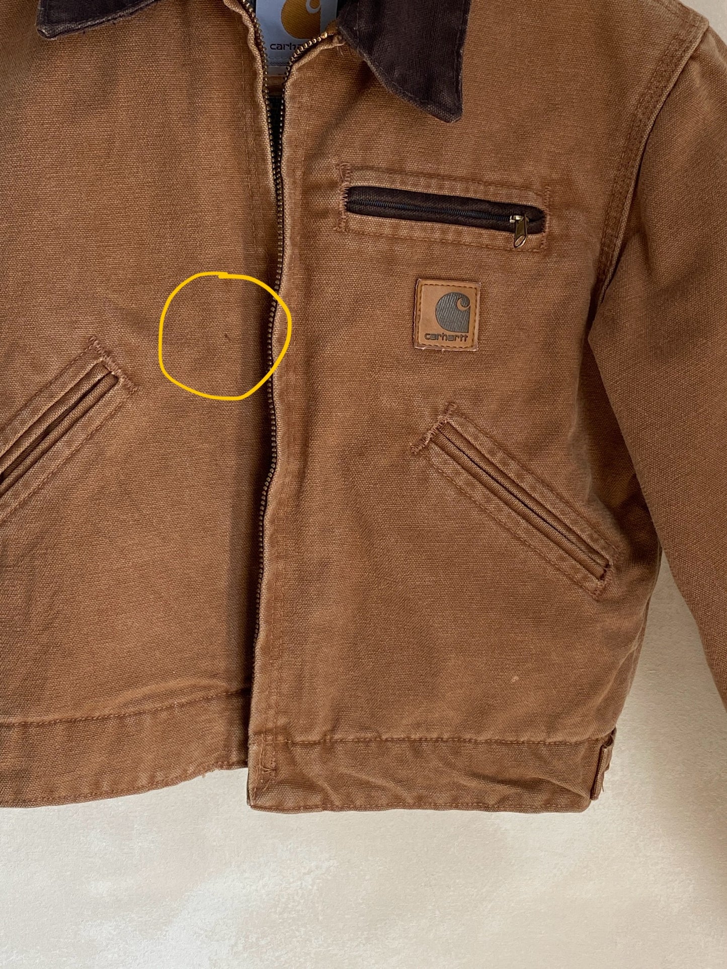 Youth Med. Vintage Carhartt lined jacket Made in USA
