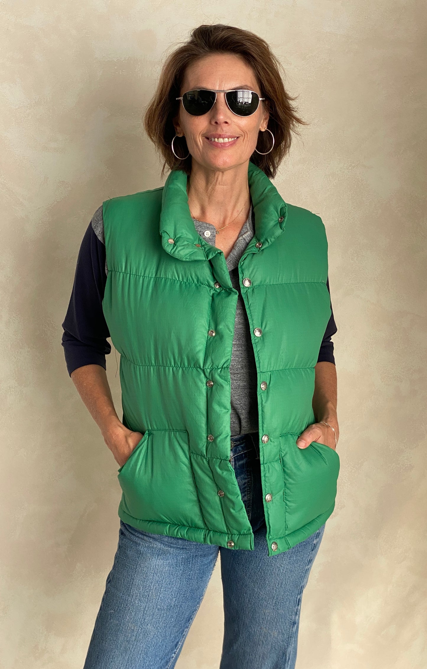 Size XS . Vintage 70s North face down vest