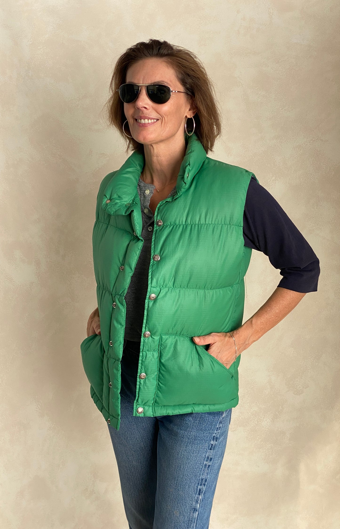 Size XS . Vintage 70s North face down vest