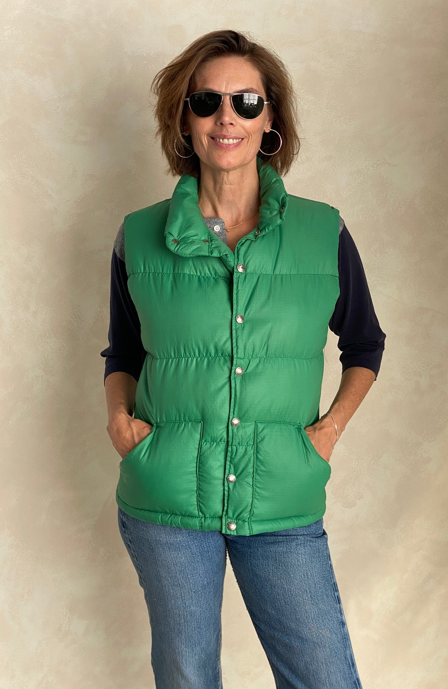 Size XS . Vintage 70s North face down vest