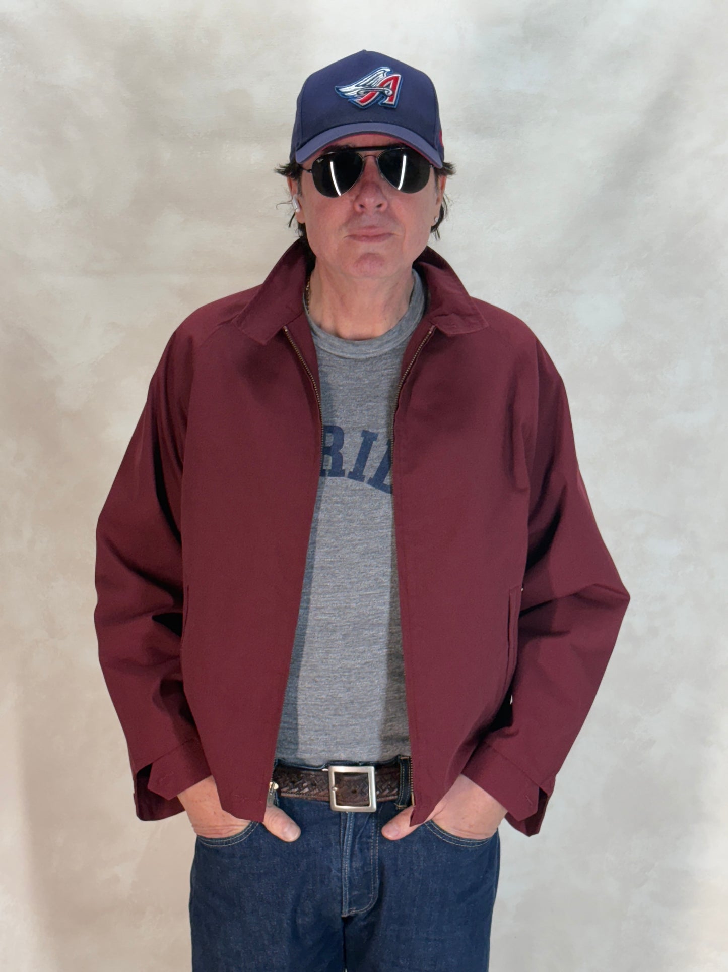 Size Large . 60s cotton zipper jacket Made in USA