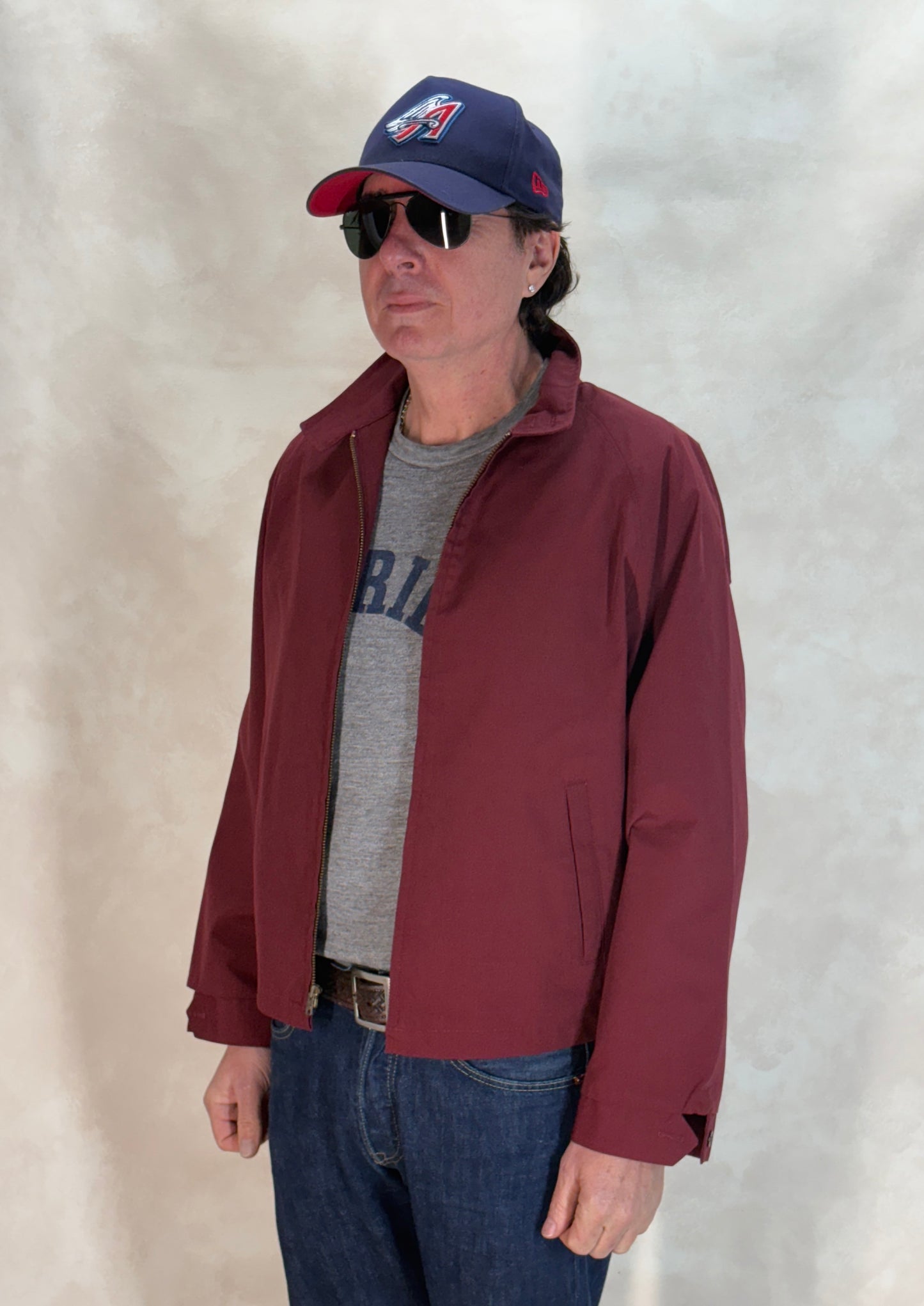Size Large . 60s cotton zipper jacket Made in USA