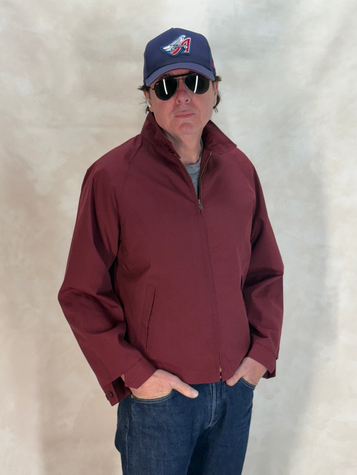 Size Large . 60s cotton zipper jacket Made in USA