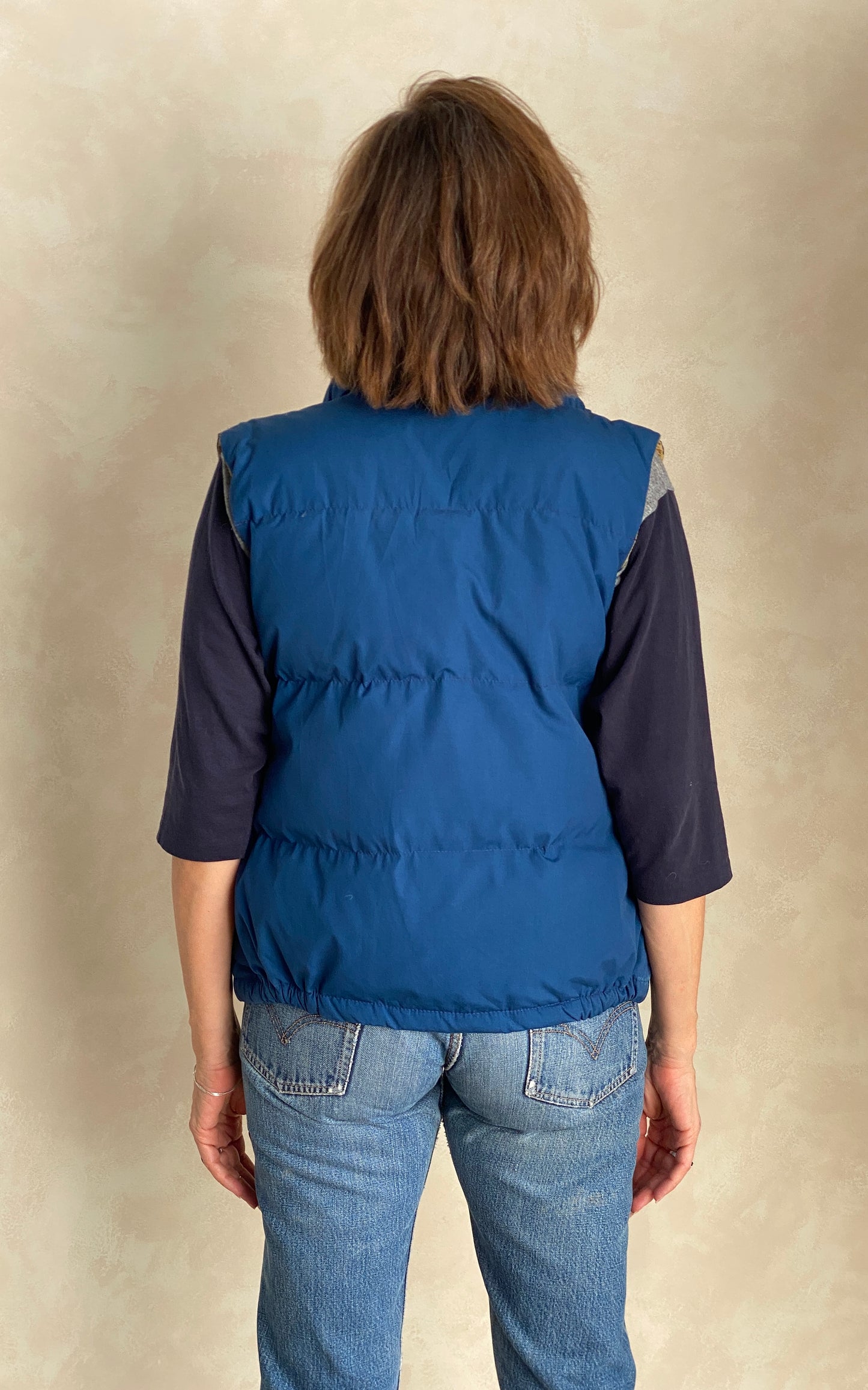 Size Women Med. Vintage North Face down vest Made in USA