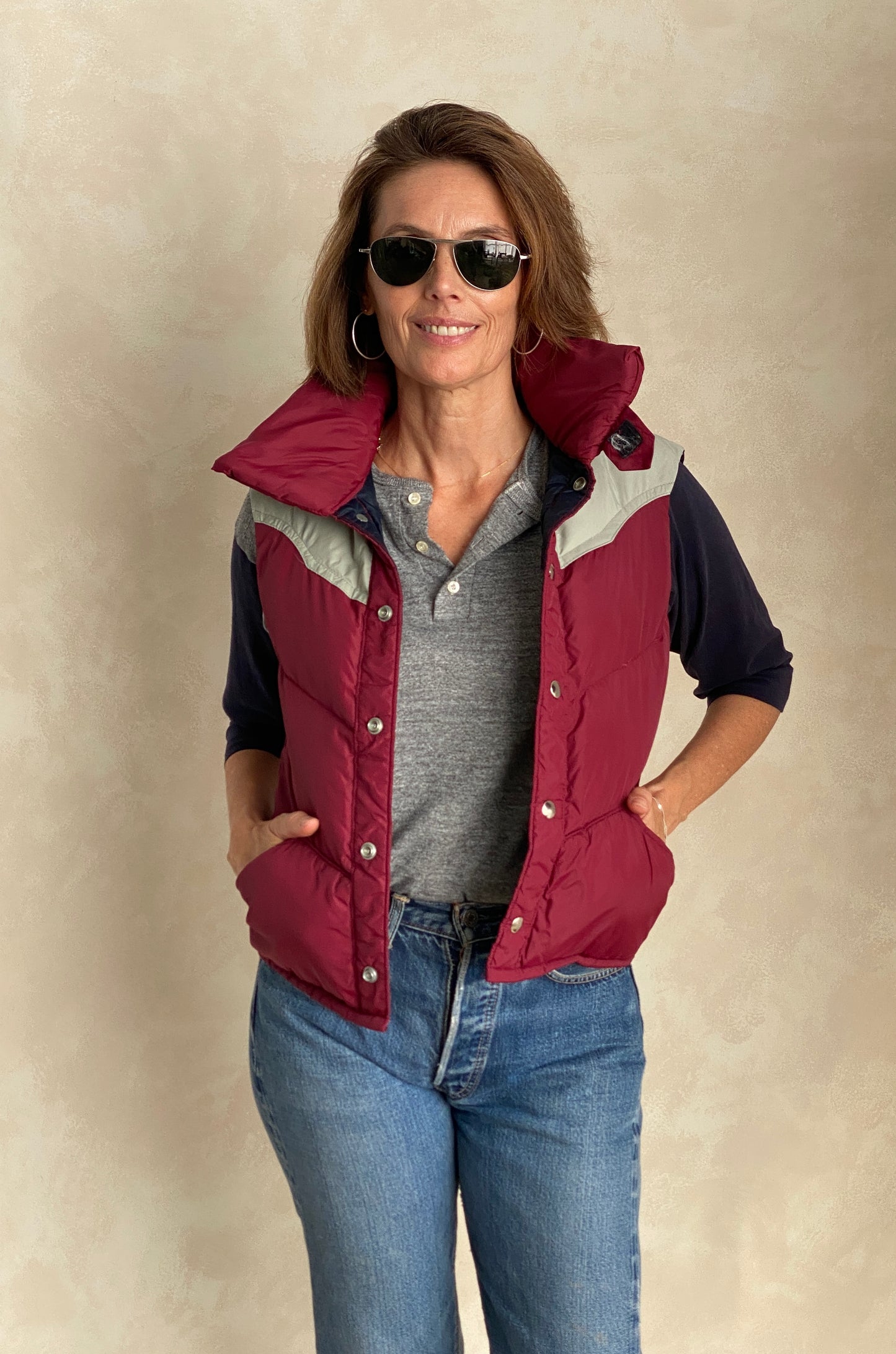 Size Small. Vintage Goose down vest Made In USA
