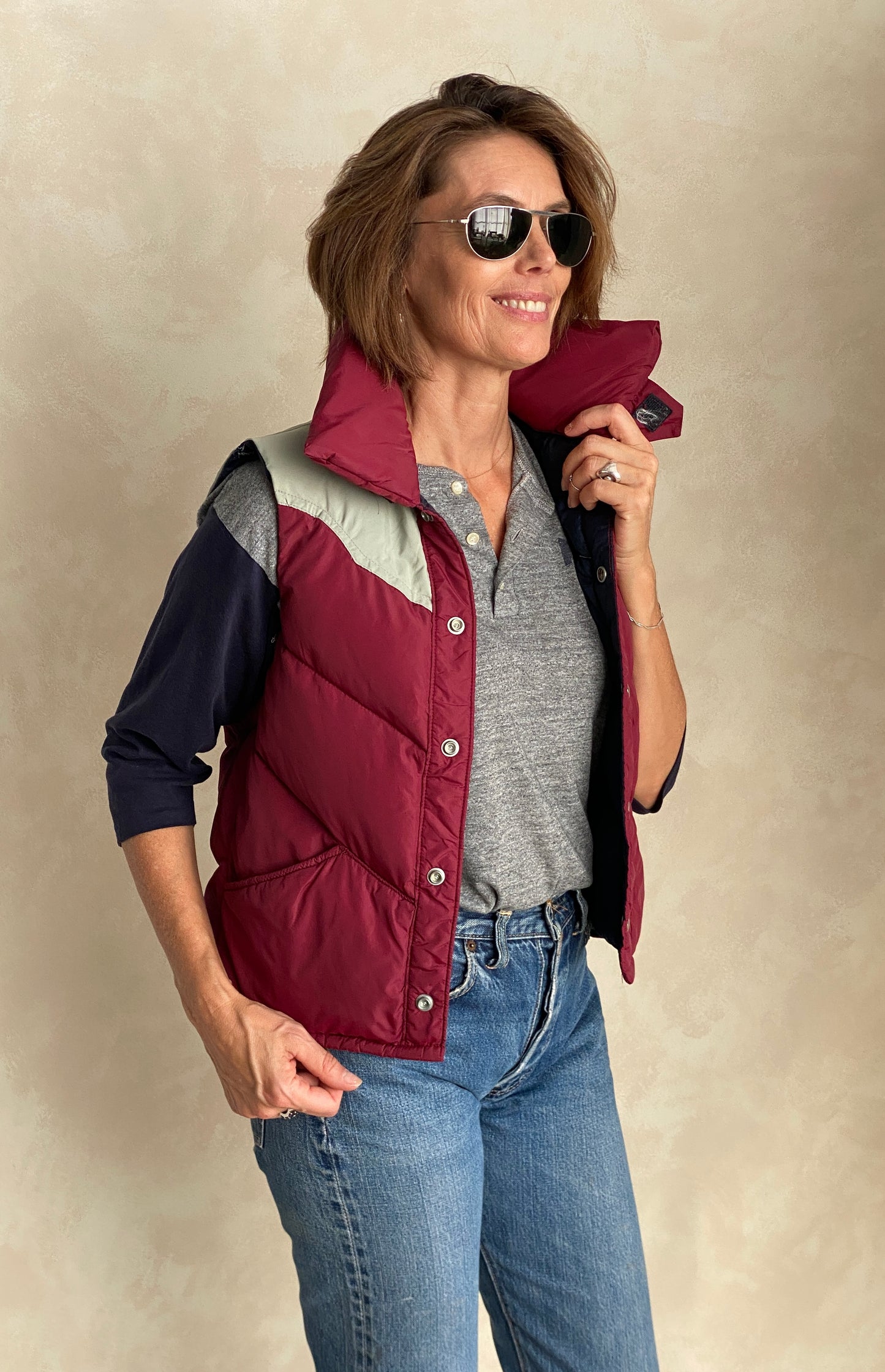 Size Small. Vintage Goose down vest Made In USA